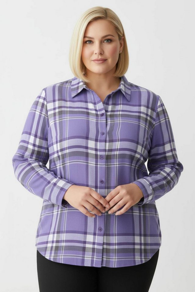 Witt Klassische Bluse Karo-Bluse Langarm