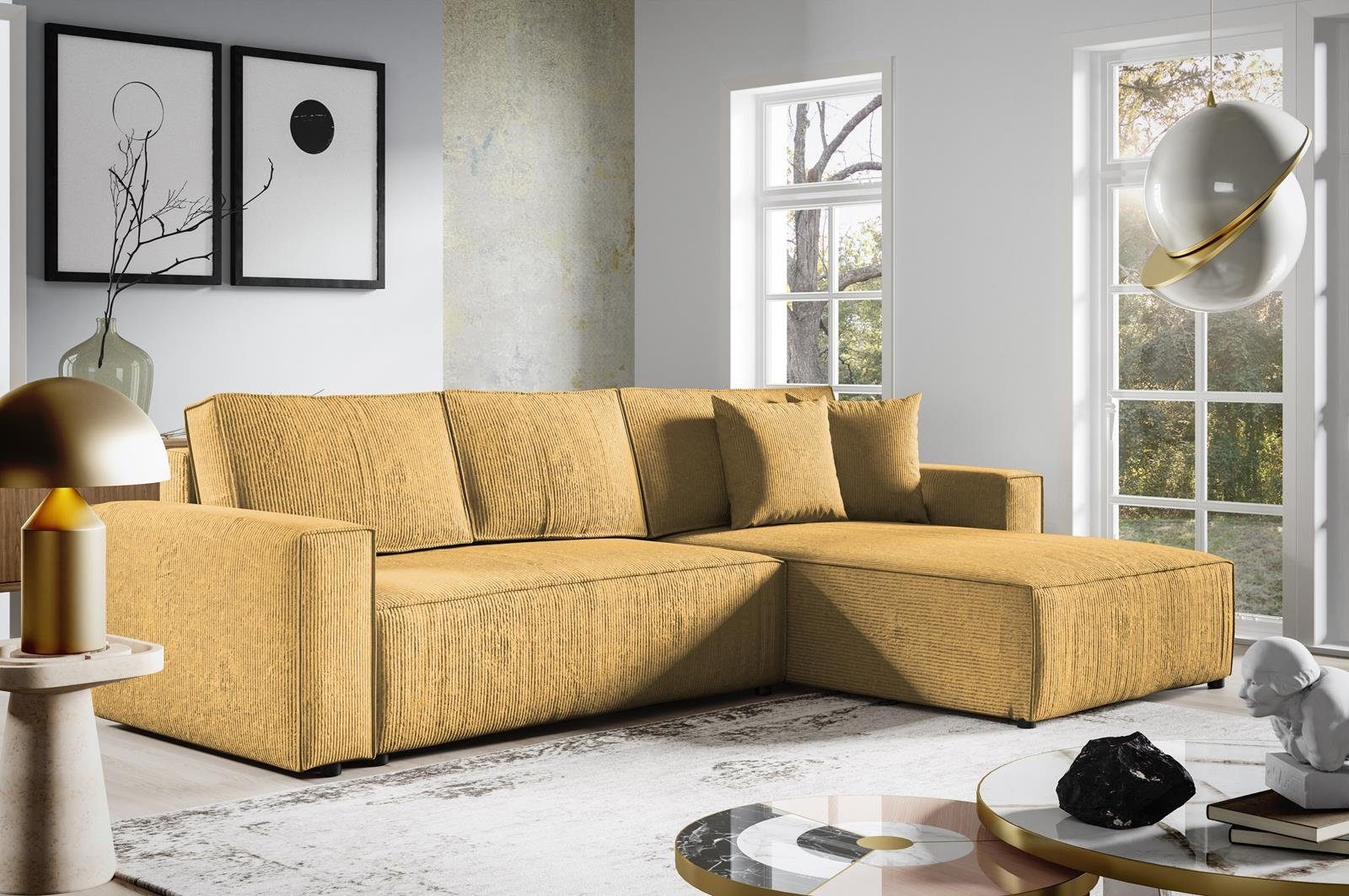 Compleo Ecksofa mit Schlaffunktion, Sofa Eckcouch günstig online kaufen