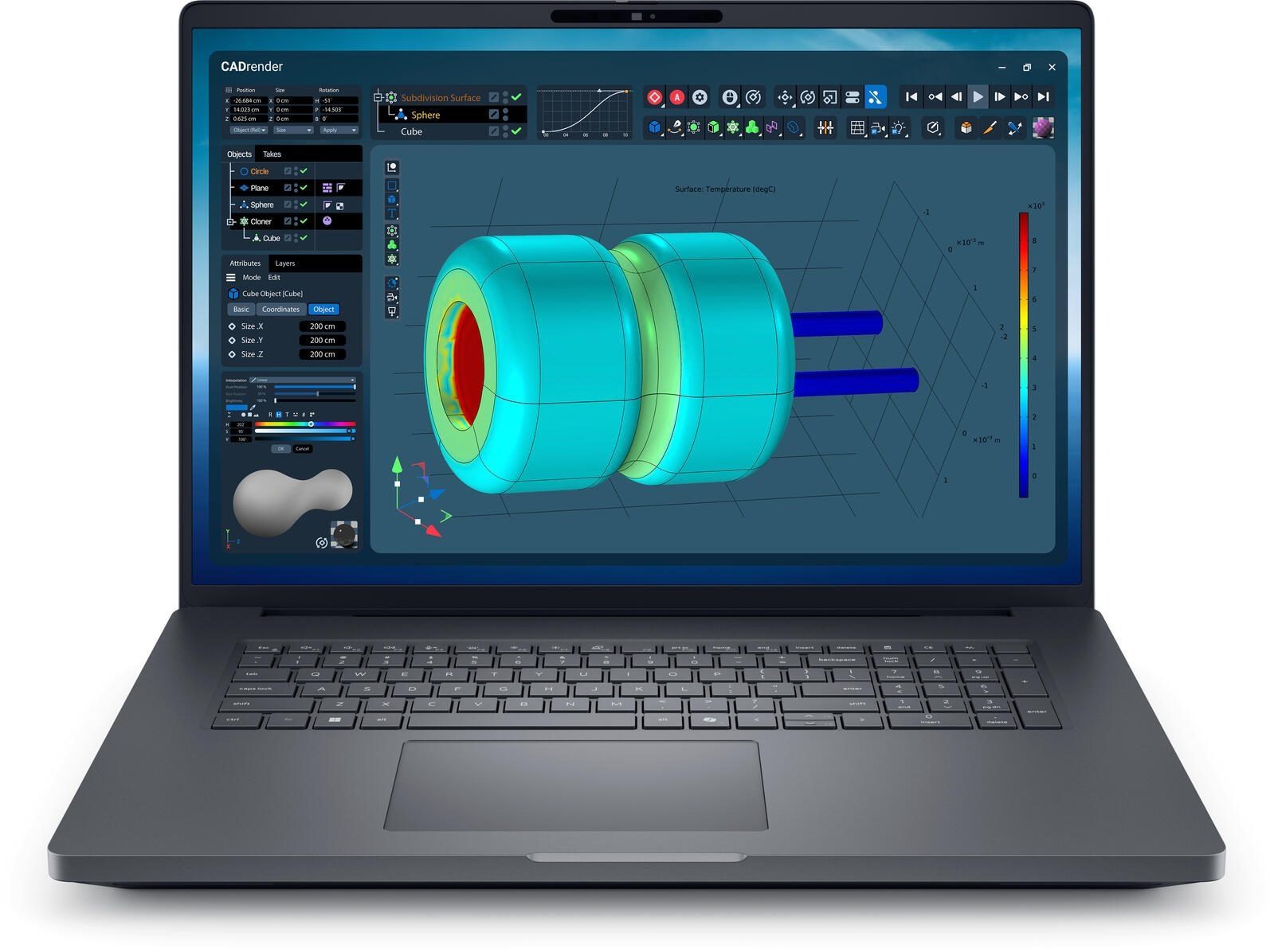 Dell Pro Max Plus 18 Laptop Ultra 9 RTX PRO 3000 64GB RAM 1TB SSD Win11 Pro Business-Notebook (45,7 cm/18 Zoll, Intel Core Ultra 9 285HX, RTX PRO 3000, 1000 GB SSD, 2x Thunderbolt 5, Thunderbolt 4, LAN, HDMI 2.1, Wi-Fi 7)