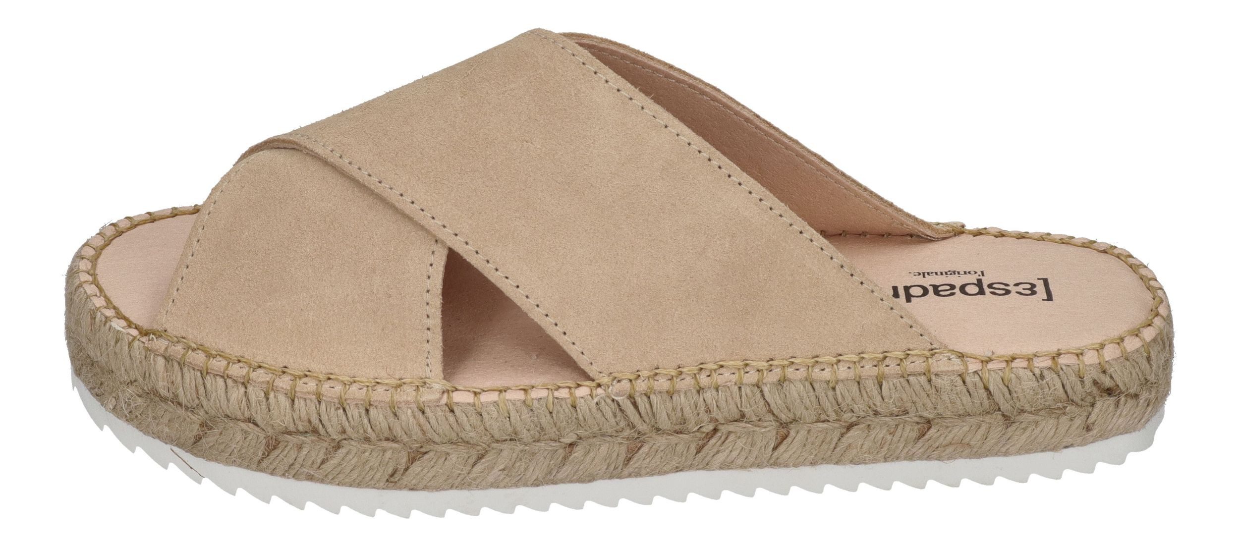 espadrij l´originale CROISETTE VELOUR LOW Pantolette Beige günstig online kaufen