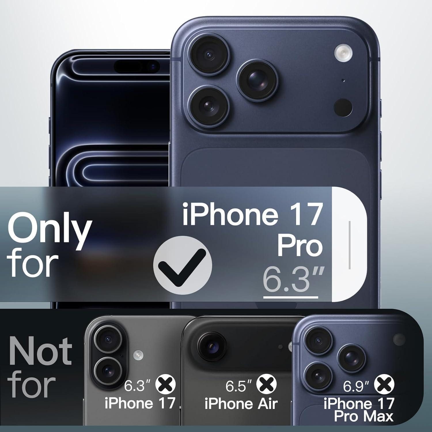 LuxusKollektion Handyhülle Handyhülle iPhone 17 Pro stoßfest Kameraschutz matt Dunkelblau – Bild 2 von 5