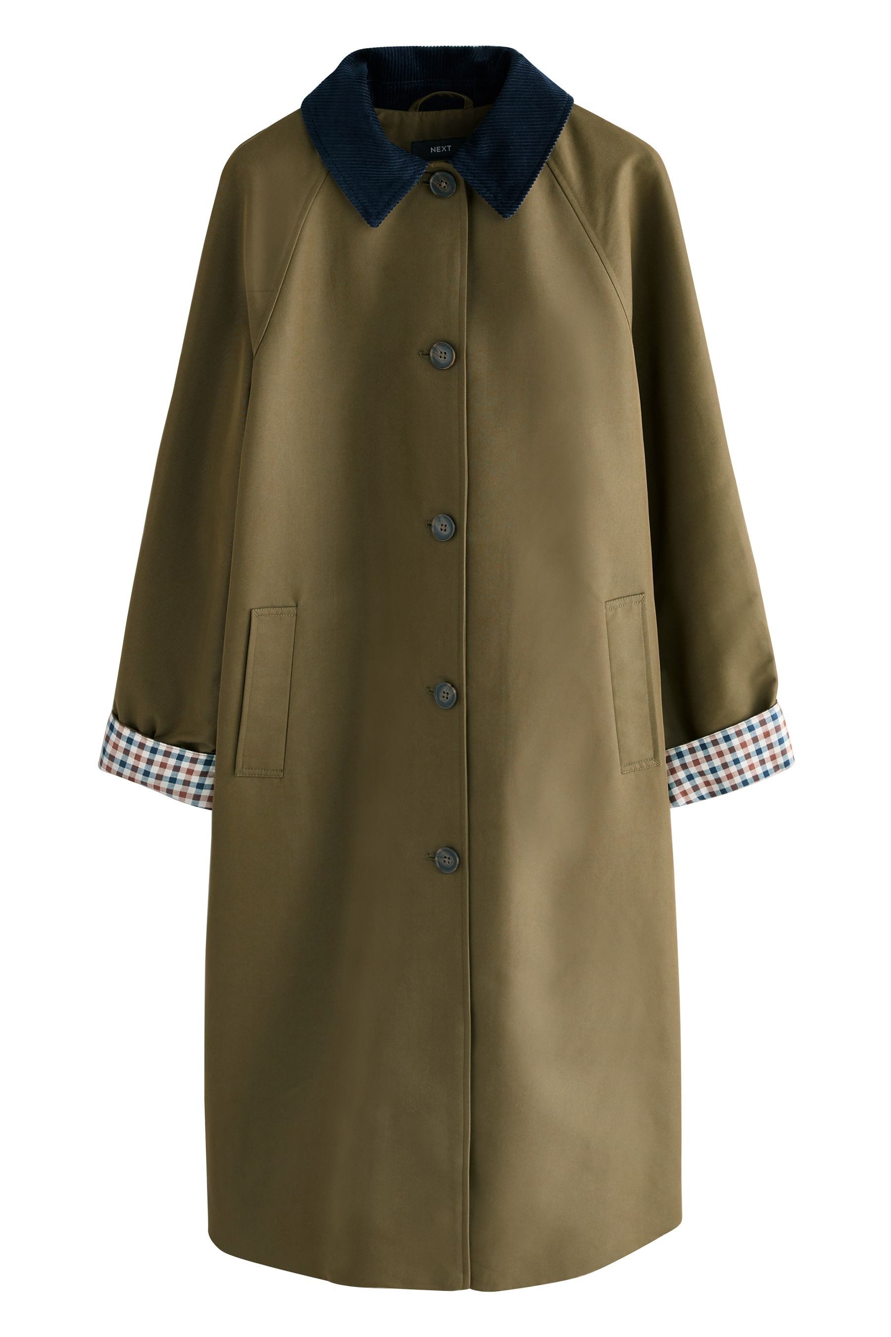 Next Trenchcoat Einreihiger Heritage Trenchcoat mit Kontrastkragen (1-tlg) günstig online kaufen