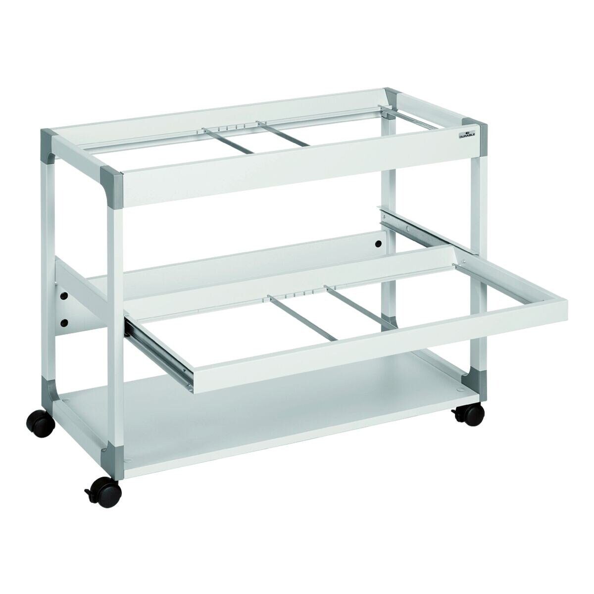 DURABLE Bürowagen System 200 Multi Duo, für ca. 200 Hängemappen, mit Teleskop-Auszug unten