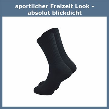 GAWILO Tennissocken für Herren mit Retro Streifen - sehr hochwertig (4 Paar) Retro Socken mit verstärkter Ferse und Spitze - made in Europe