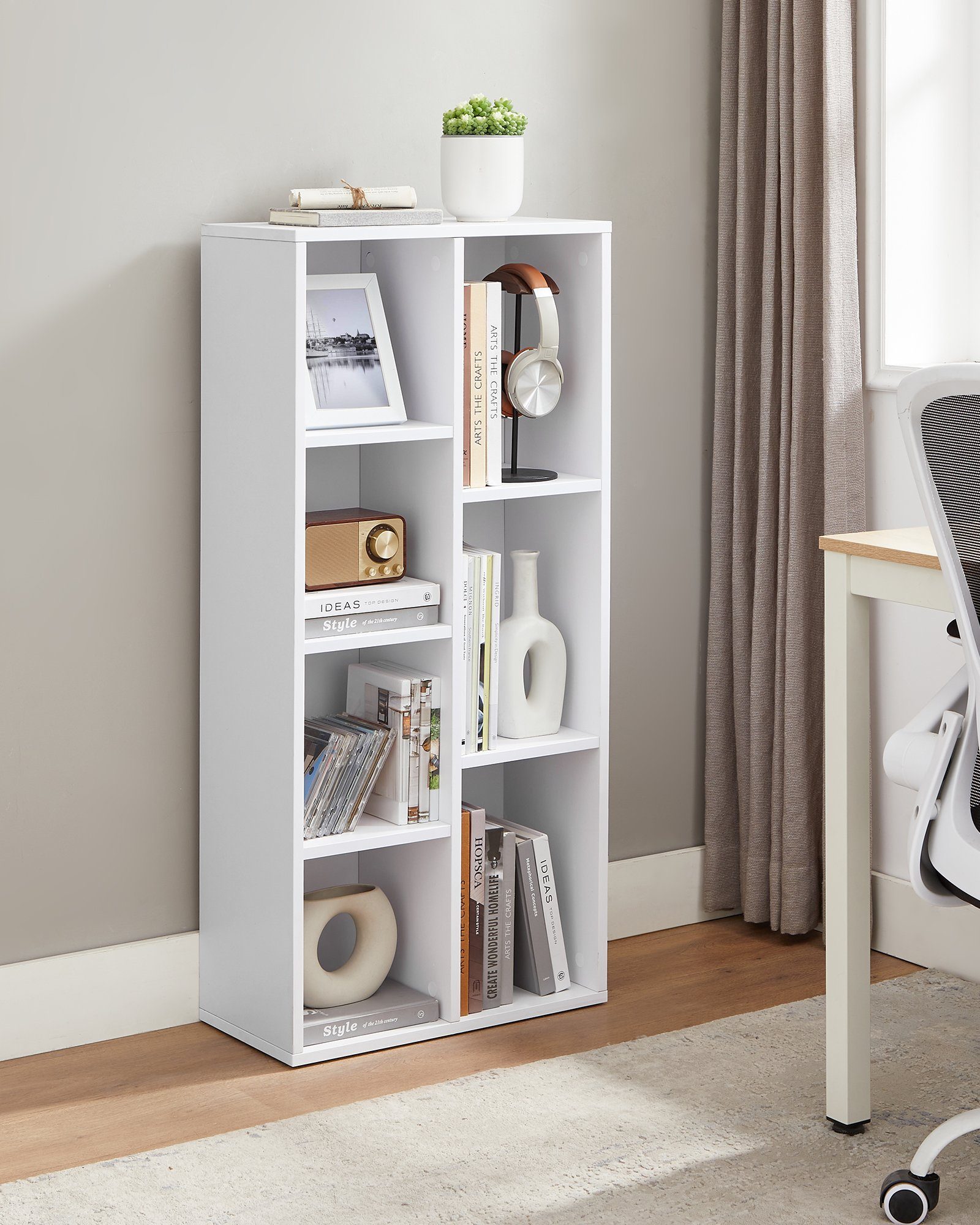 VASAGLE Bücherregal Standregal, mit 7 Fächern, günstig online kaufen