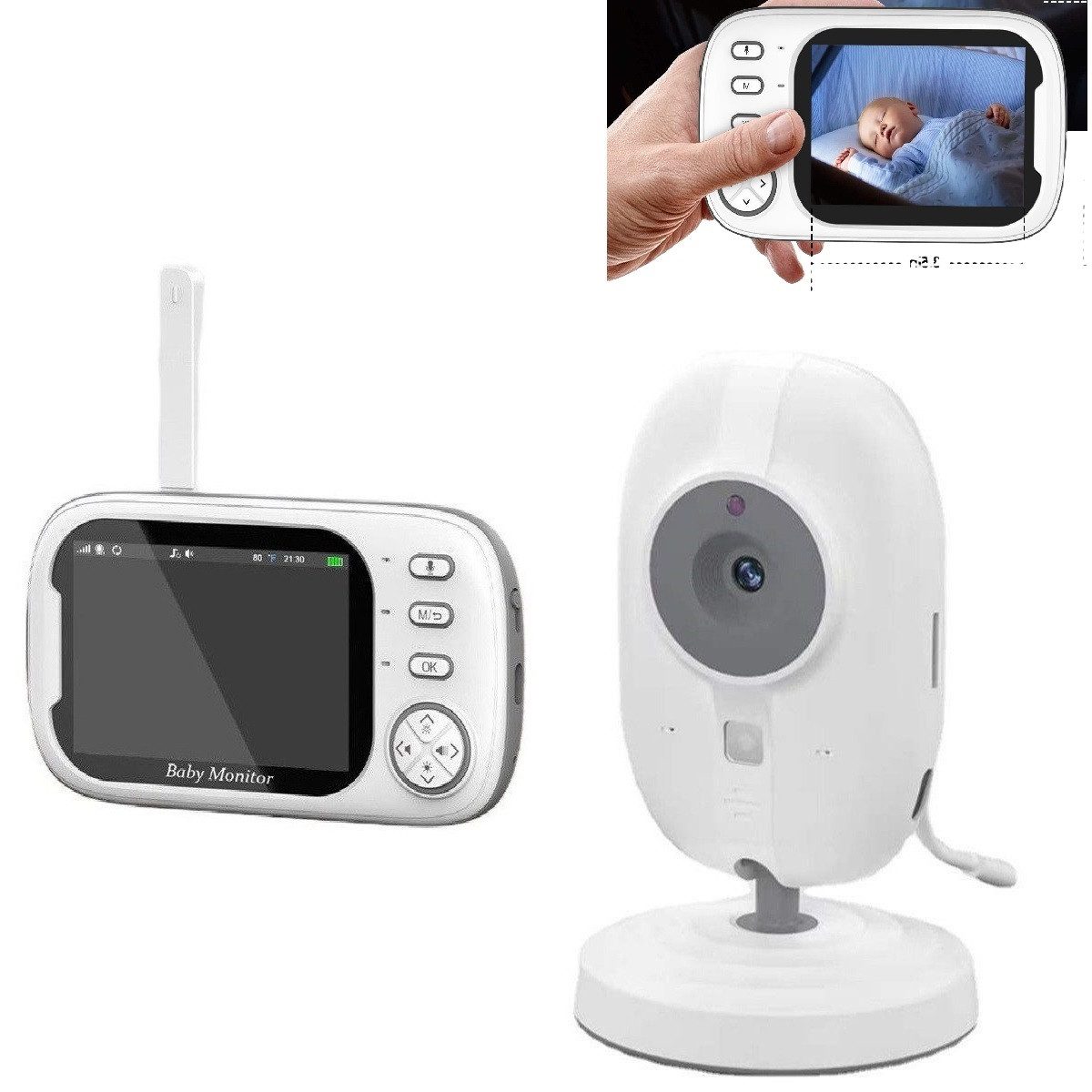 Video-Babyphone Nachtsicht Babyphone mit Kamera 3,5" Sprachsteuerung