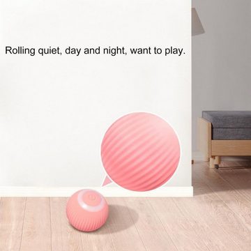 Welikera Tier-Intelligenzspielzeug Interaktives Katzenspielzeug Ball, mit LED Licht, USB,4.3cm