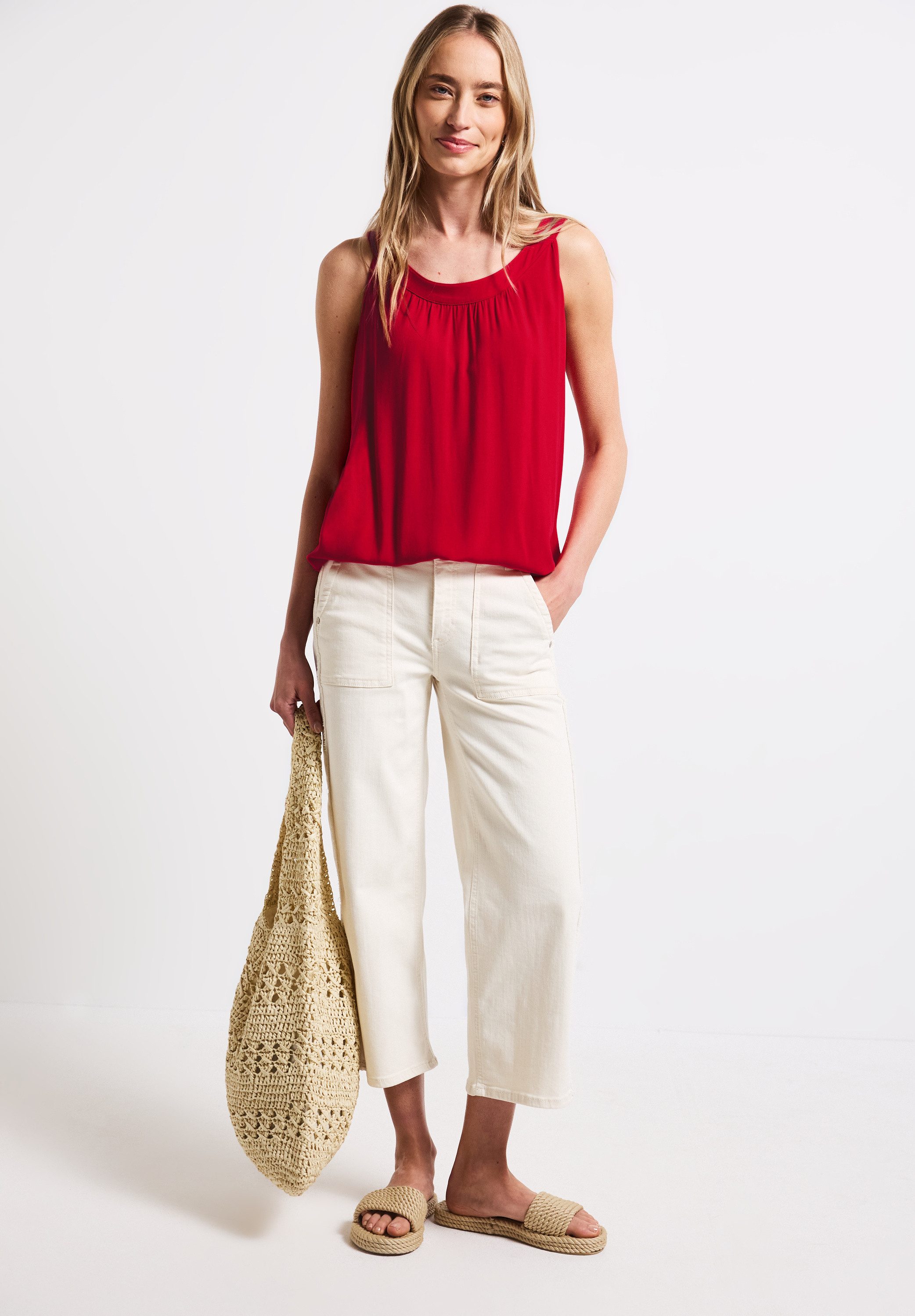 STREET ONE Trägertop mit Elastiksaum