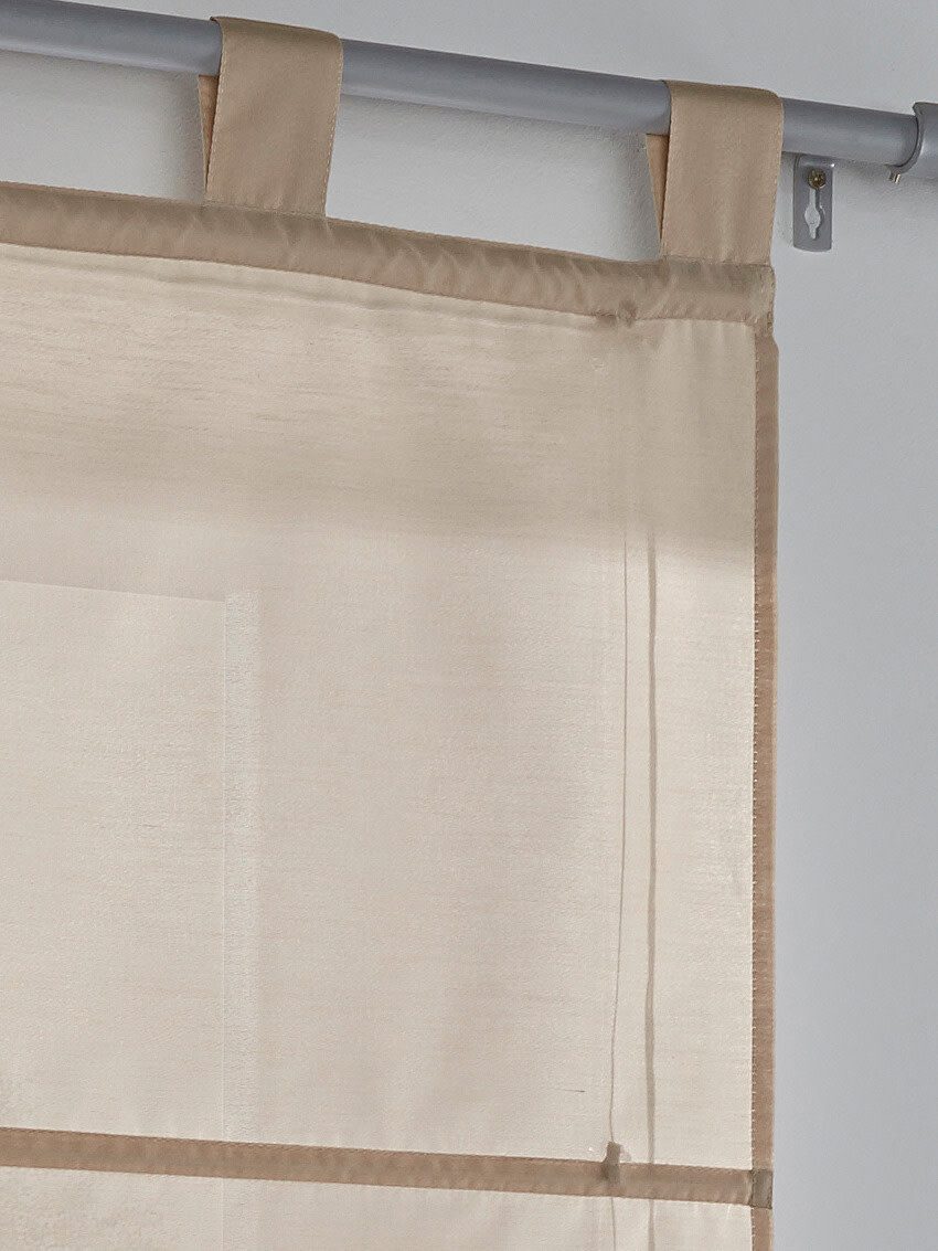 Rollo Raffrollo ., heine, halbtransparent, Schlaufenaufhängung günstig online kaufen