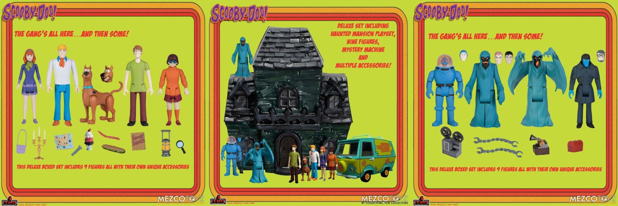Mezco Toys Actionfigur Scooby-Doo Friends and Foes Deluxe 5 Points Actionfiguren Boxed Set