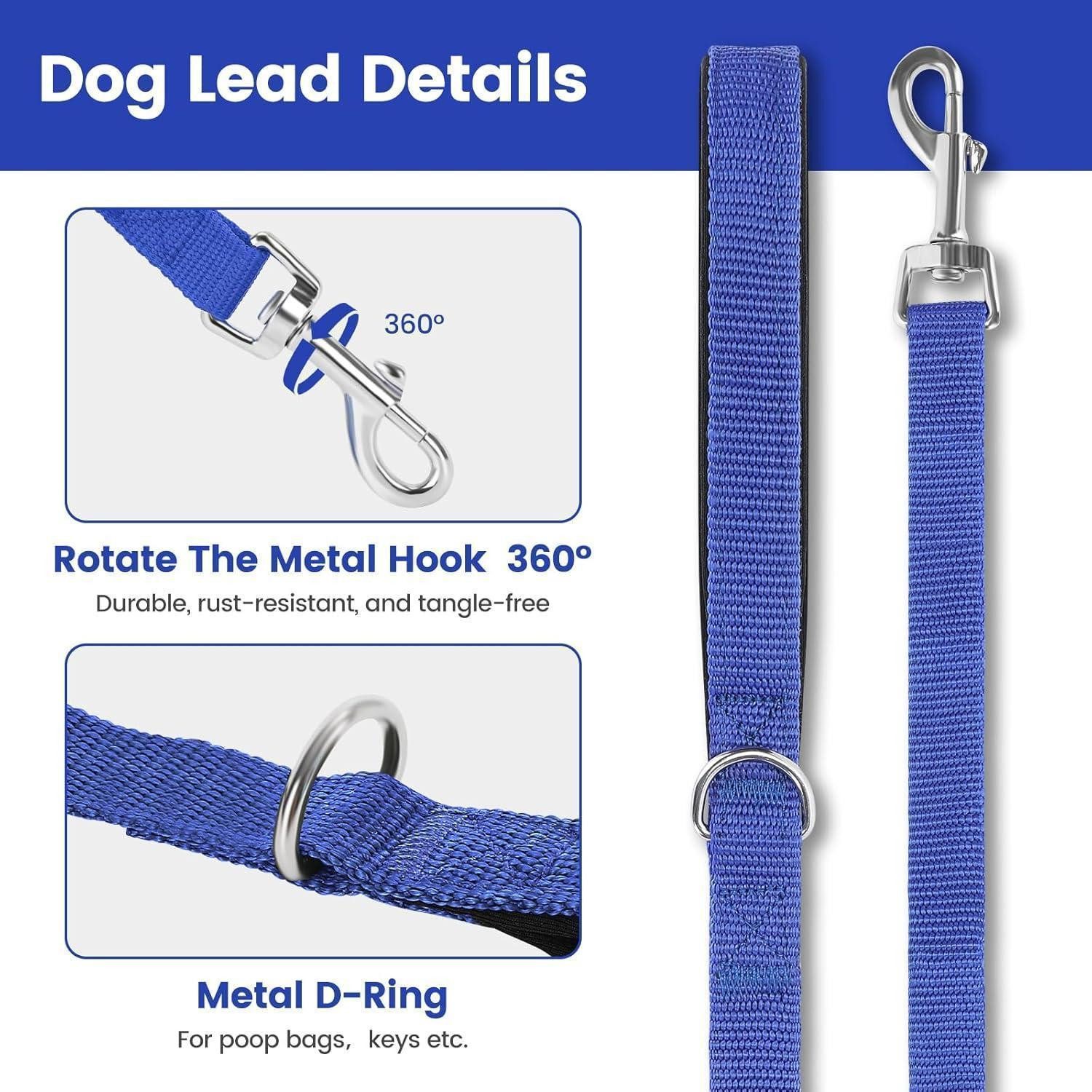 HAPPY HACHI Schleppleine Schleppleine für Hunde 15m Nylon Hundeleine robust wetterfest