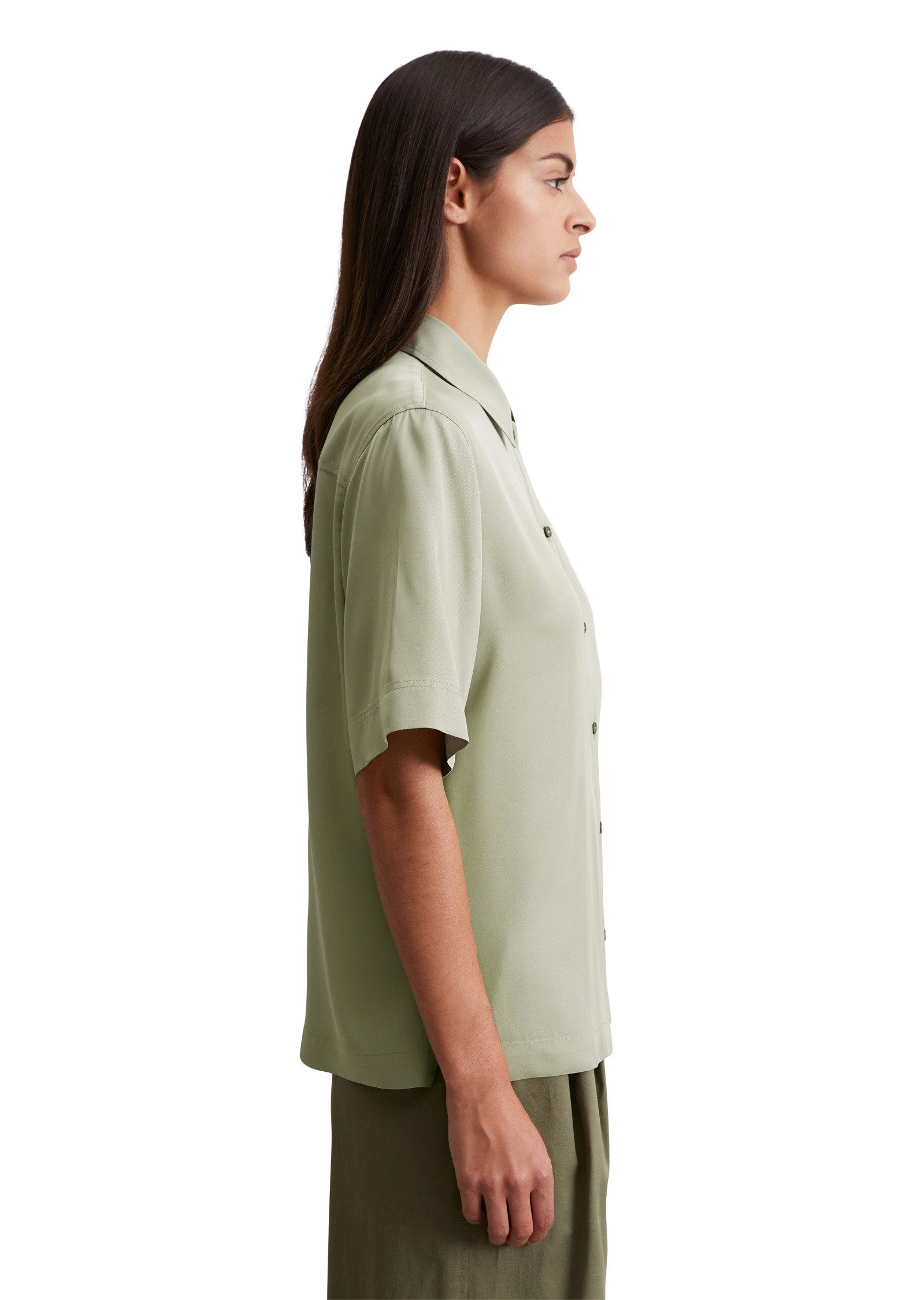 Marc O'Polo Kurzarmbluse aus Viskose-Twill günstig online kaufen