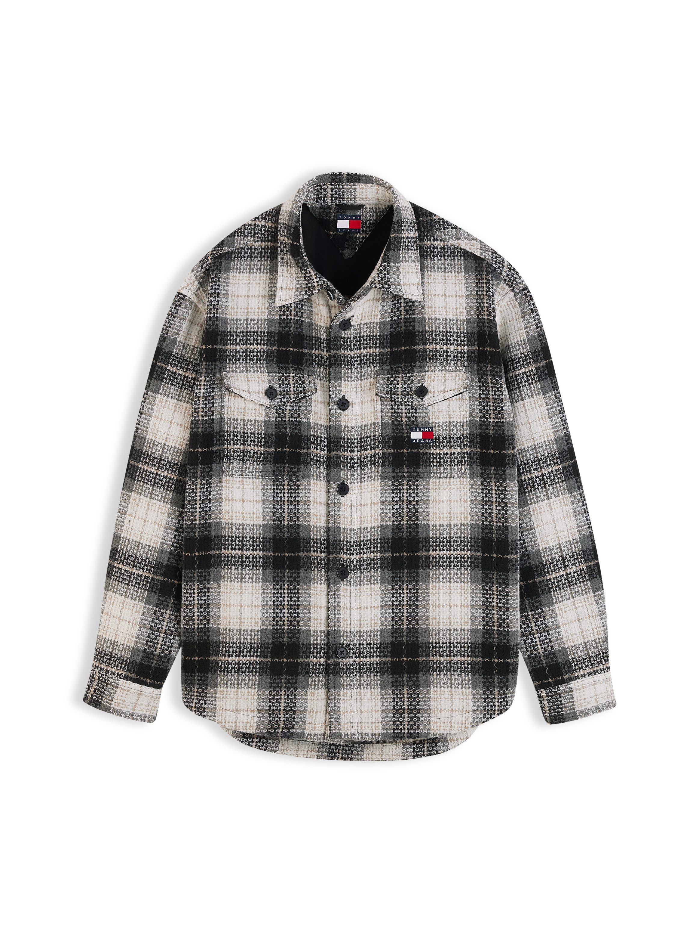 Tommy Jeans Hemdjacke CHECK OVERSHIRT Regular fit mit Karomuster