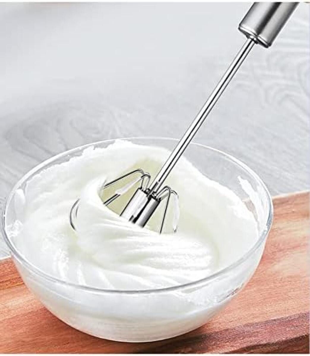FELIXLEO Schneebesen Halbautomatischer Schneebesen 12 Zoll Edelstahl Küchen Rührbesen