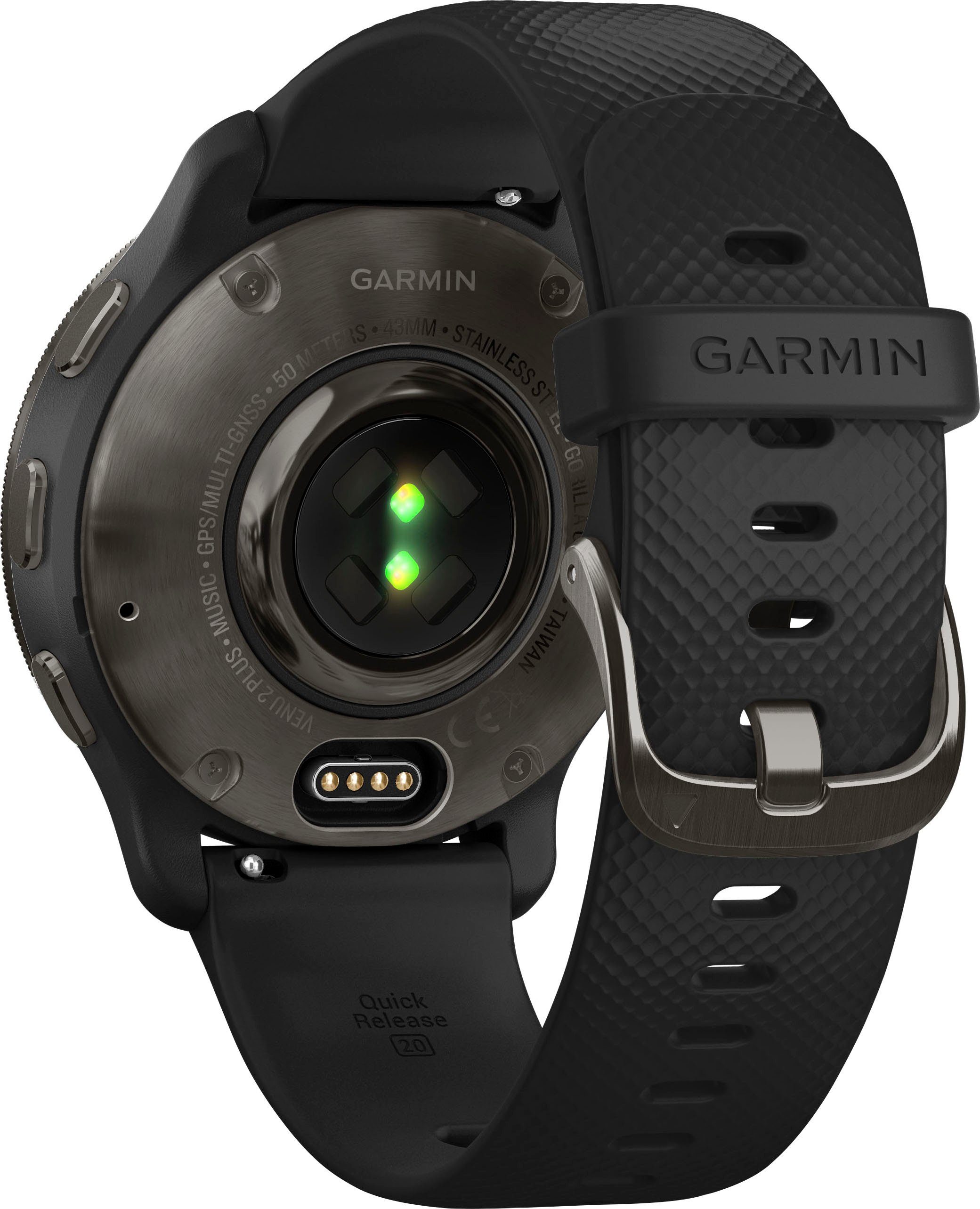 VENU® Zoll), 2 (3,3 schwarz PLUS Smartwatch 1-tlg. schwarz | Garmin cm/1,3