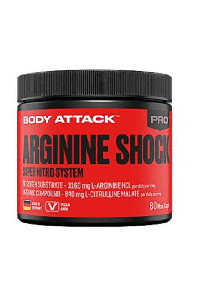 Body Attack Body Attack Arginine Shock 80 Caps Kapseln, 80 St.