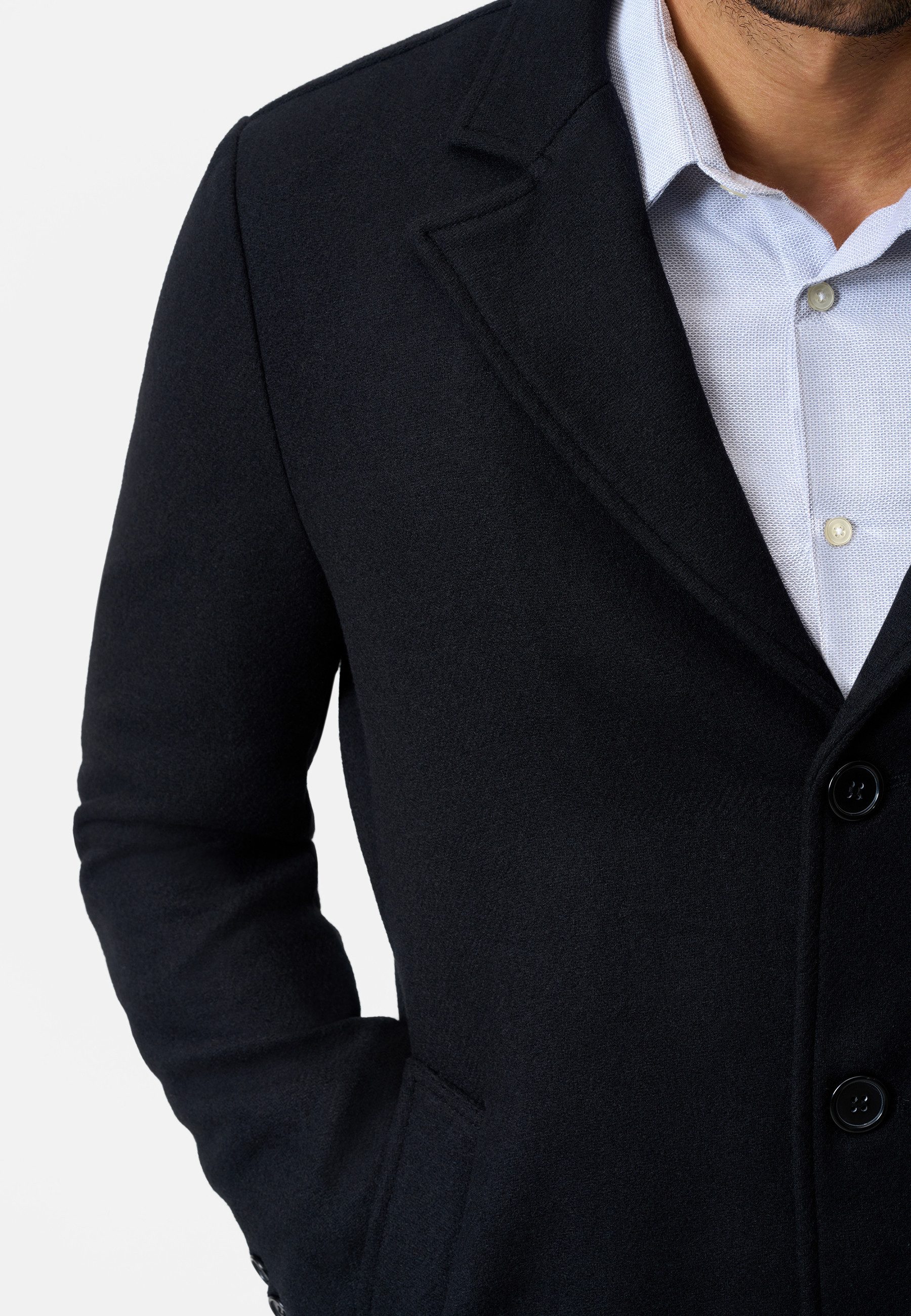RICANO Wollmantel Daniele Luxuriöser Herren Wollmantel