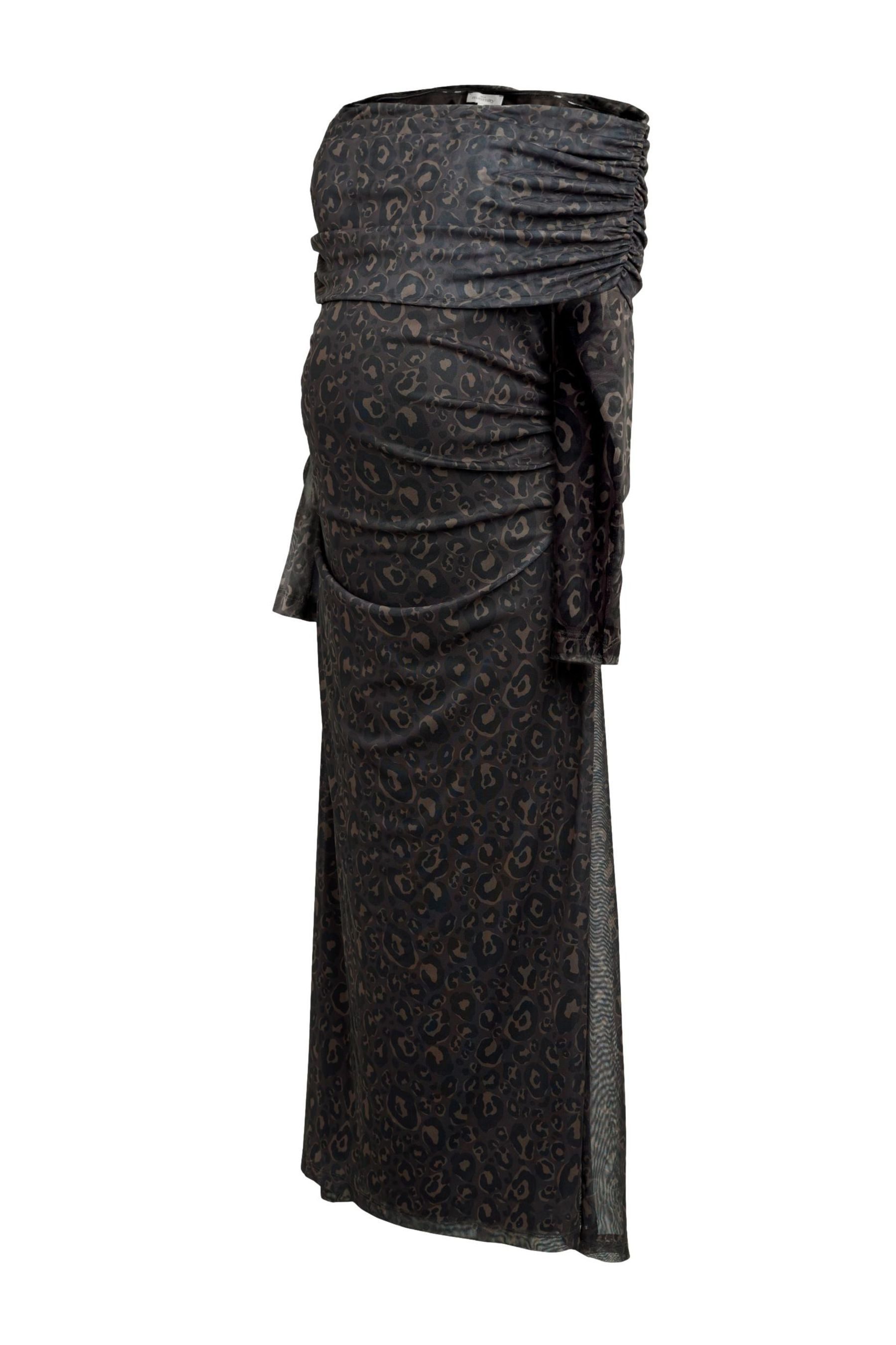 Umstandskleid Bardotkleid aus Netzstoff – Umstandsmode