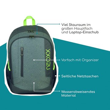 neoxx Schulrucksack Flow, Boom, teilweise aus recyceltem Material