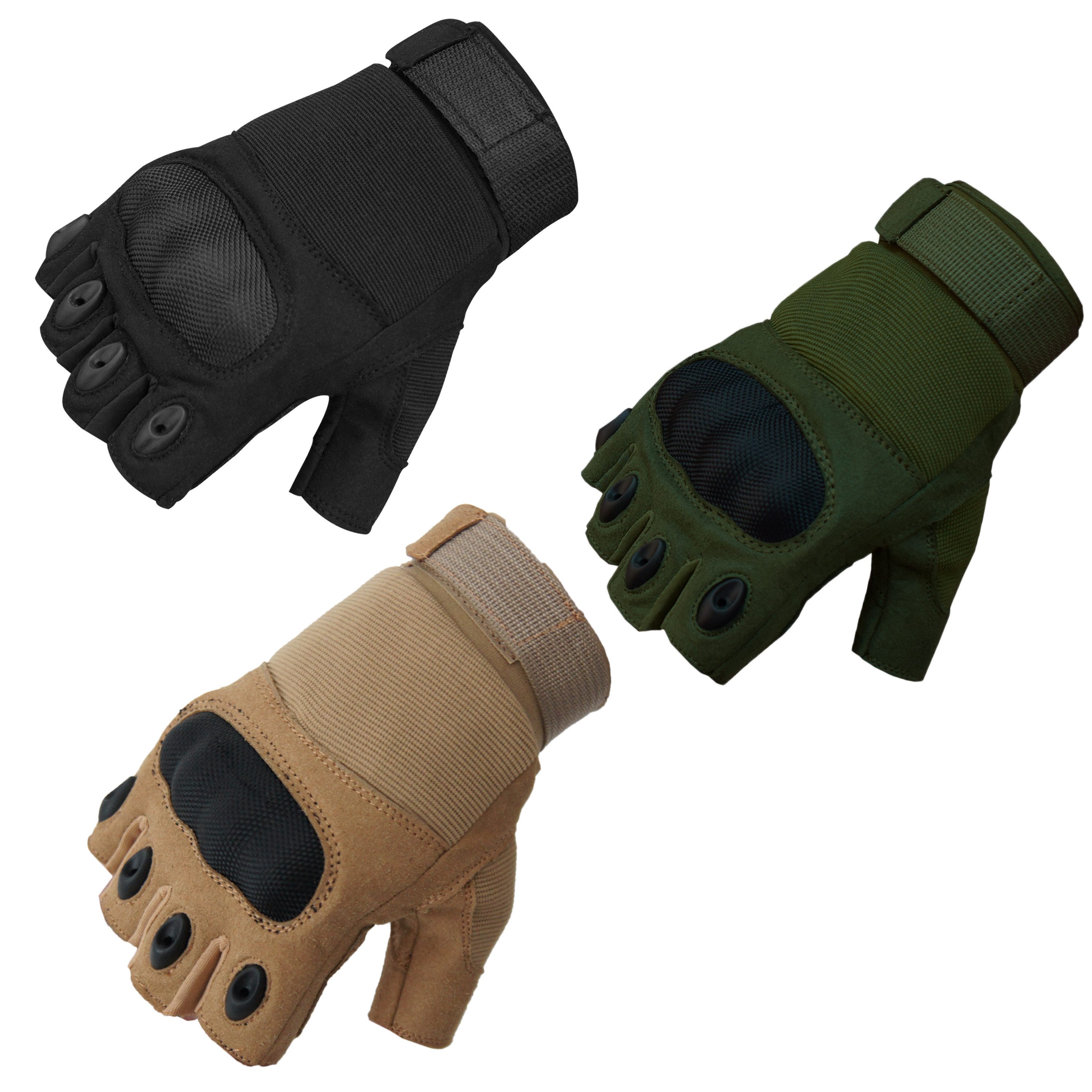 ATTONO Multisporthandschuhe Taktische Fingerlose Motorrad & Sport Handschuh günstig online kaufen