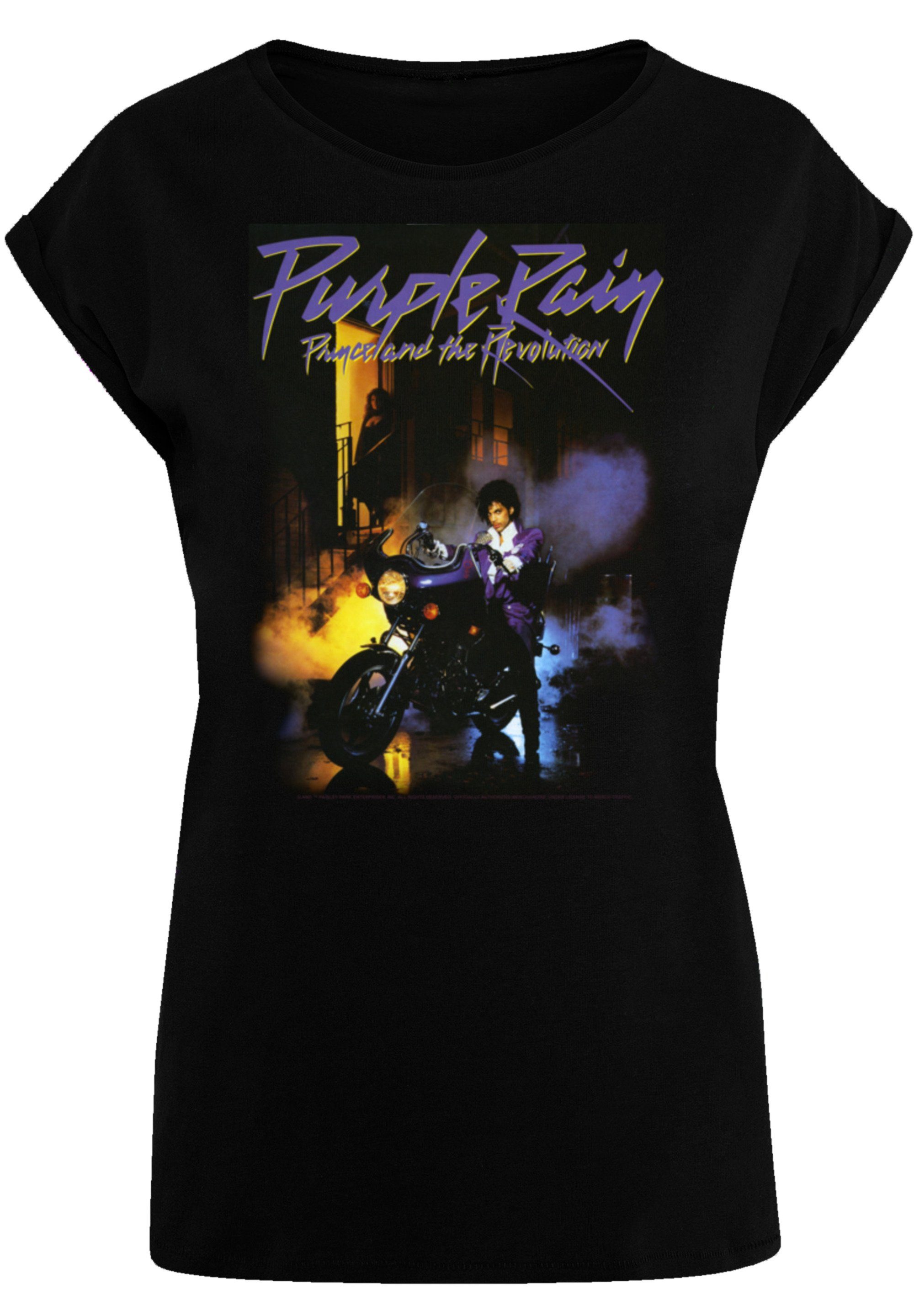 Rain Rock-Musik, Sehr T-Shirt Purple Prince weicher mit Tragekomfort Musik hohem Qualität, Baumwollstoff F4NT4STIC Premium Band,