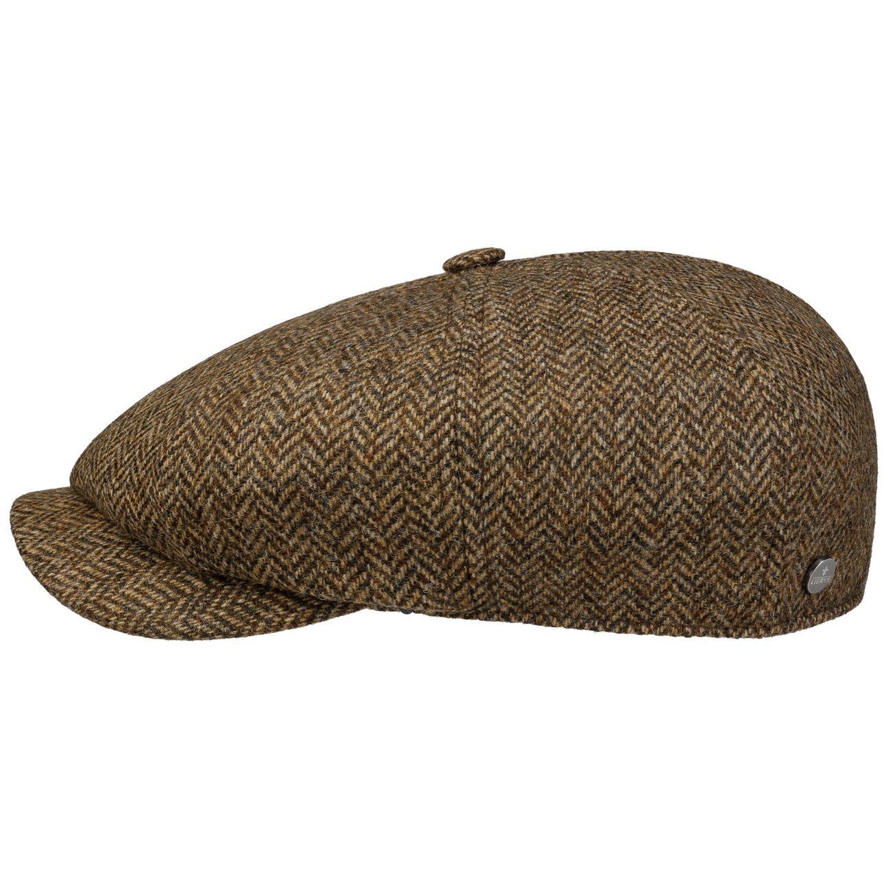 Lierys Flat Cap (1-St) Schirmmütze mit Schirm, Made in the EU beige-braun