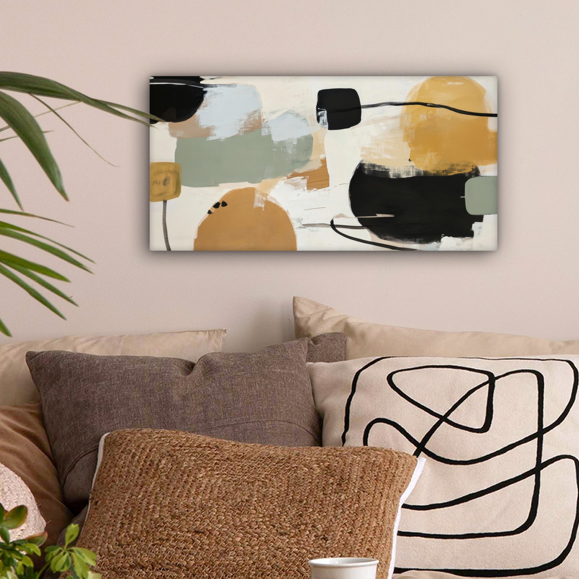 OneMillionCanvasses® Leinwandbild Panorama Farbe - Abstrakt günstig online kaufen