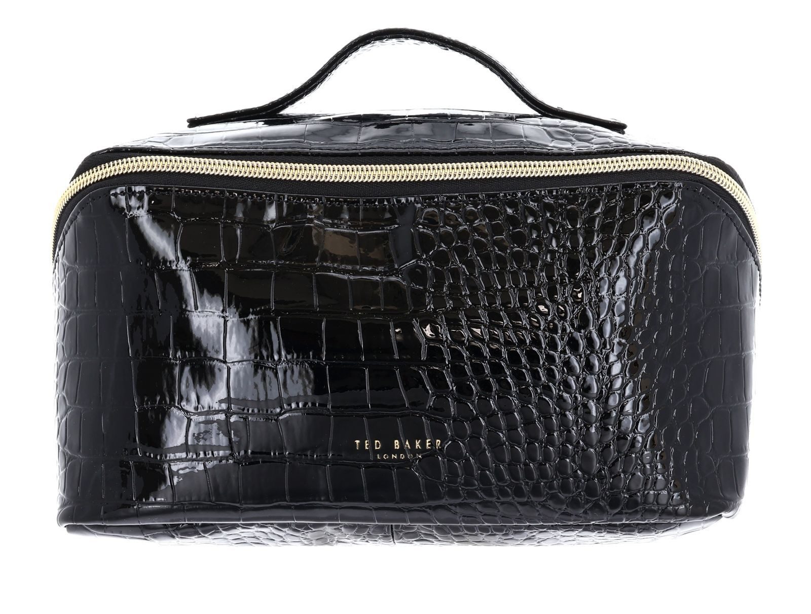 Kulturbeutel Croc Effect Small Makeup Bag