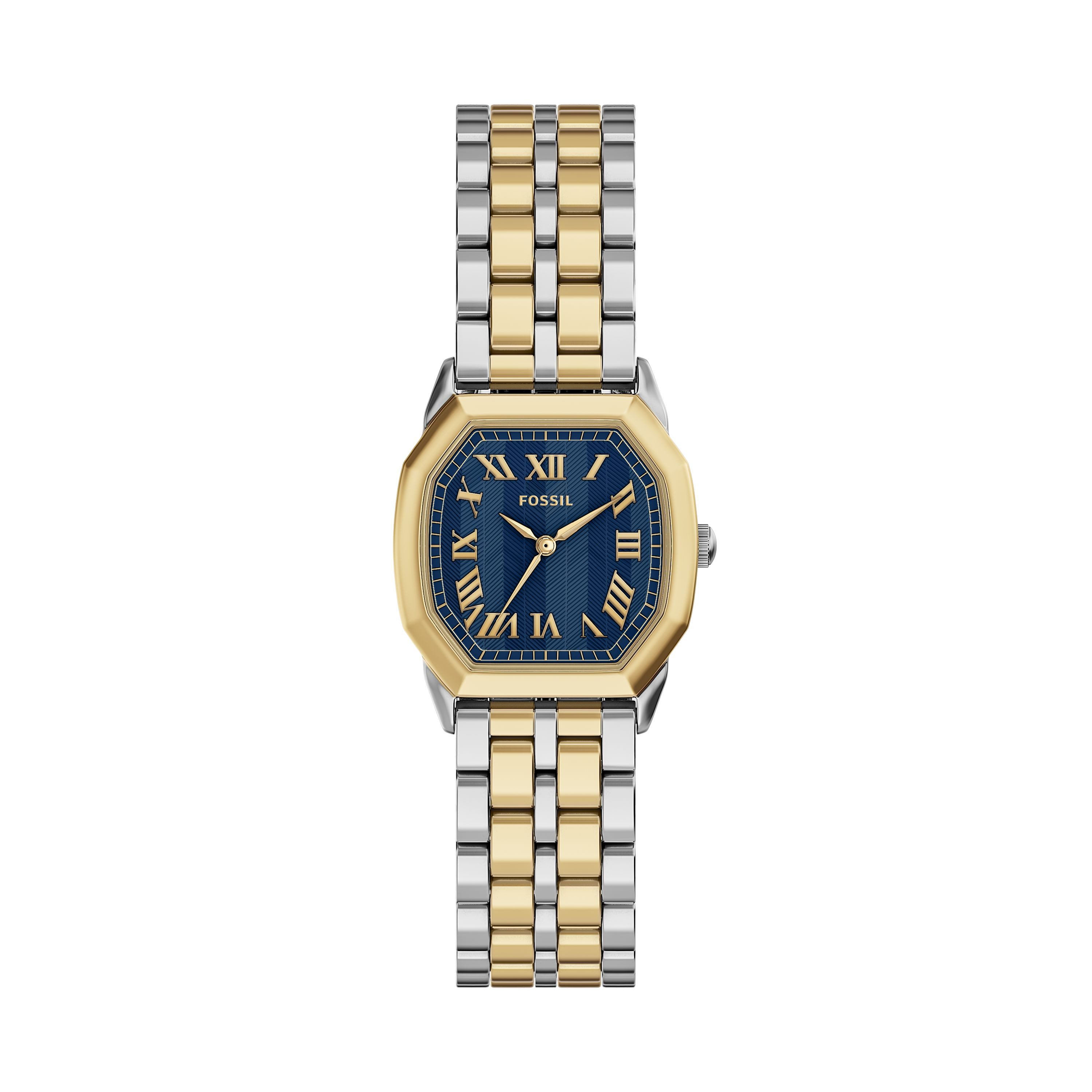 Fossil Harlow ES5480, Armbanduhr, Damenuhr, Edelstahlarmband, analog