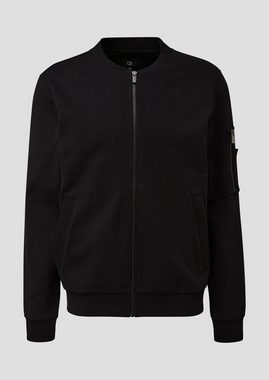 QS Outdoorjacke Sweatshirt-Jacke mit Ärmeltasche