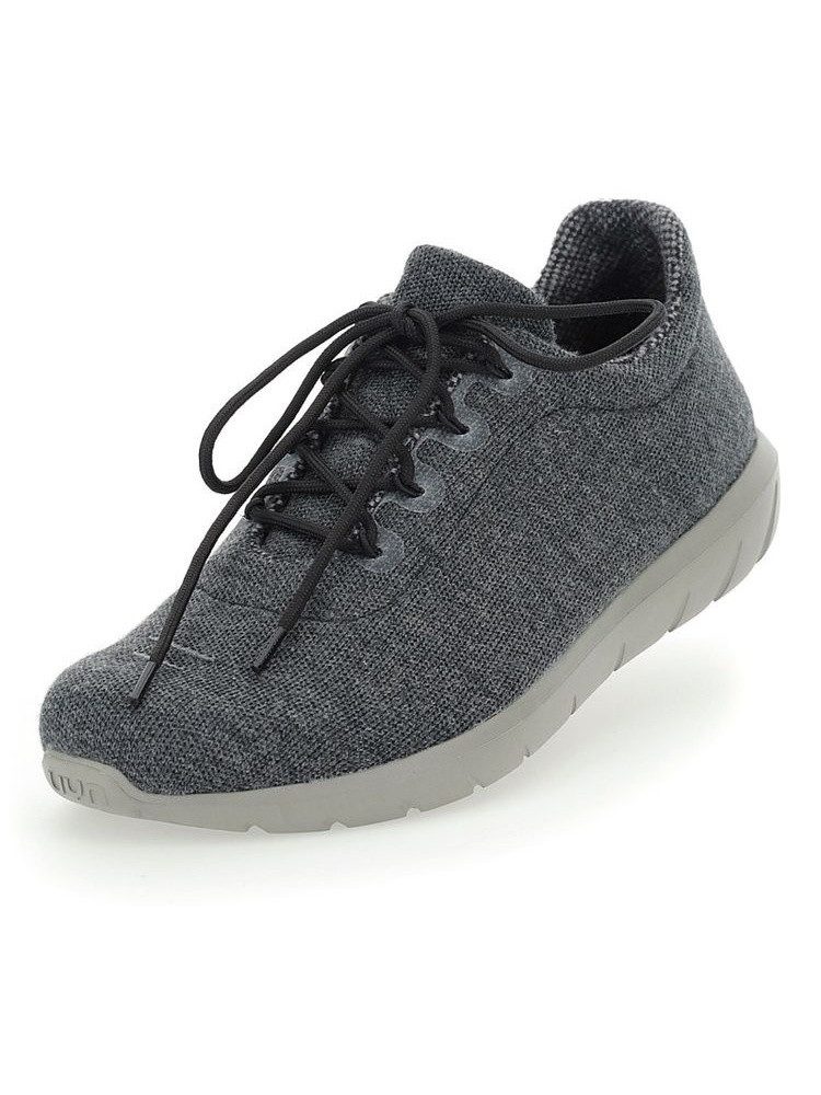 Living Cloud (Merinowolle, leicht und flexibel) darkgraumelange Herren Sneaker