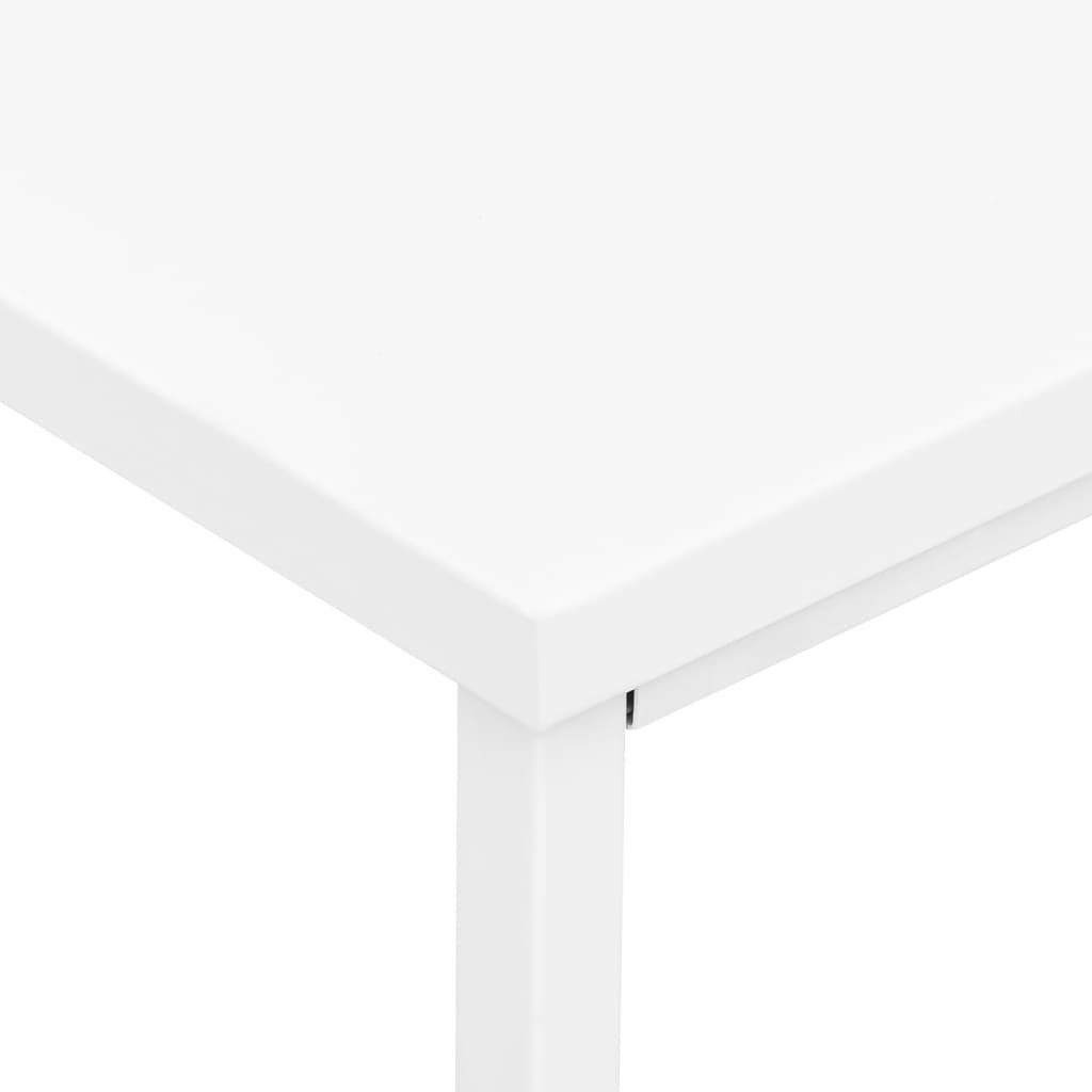 105x52x75 aus Stahl in Weiß cm), möbelando Schreibtisch (L/B/H: Panten