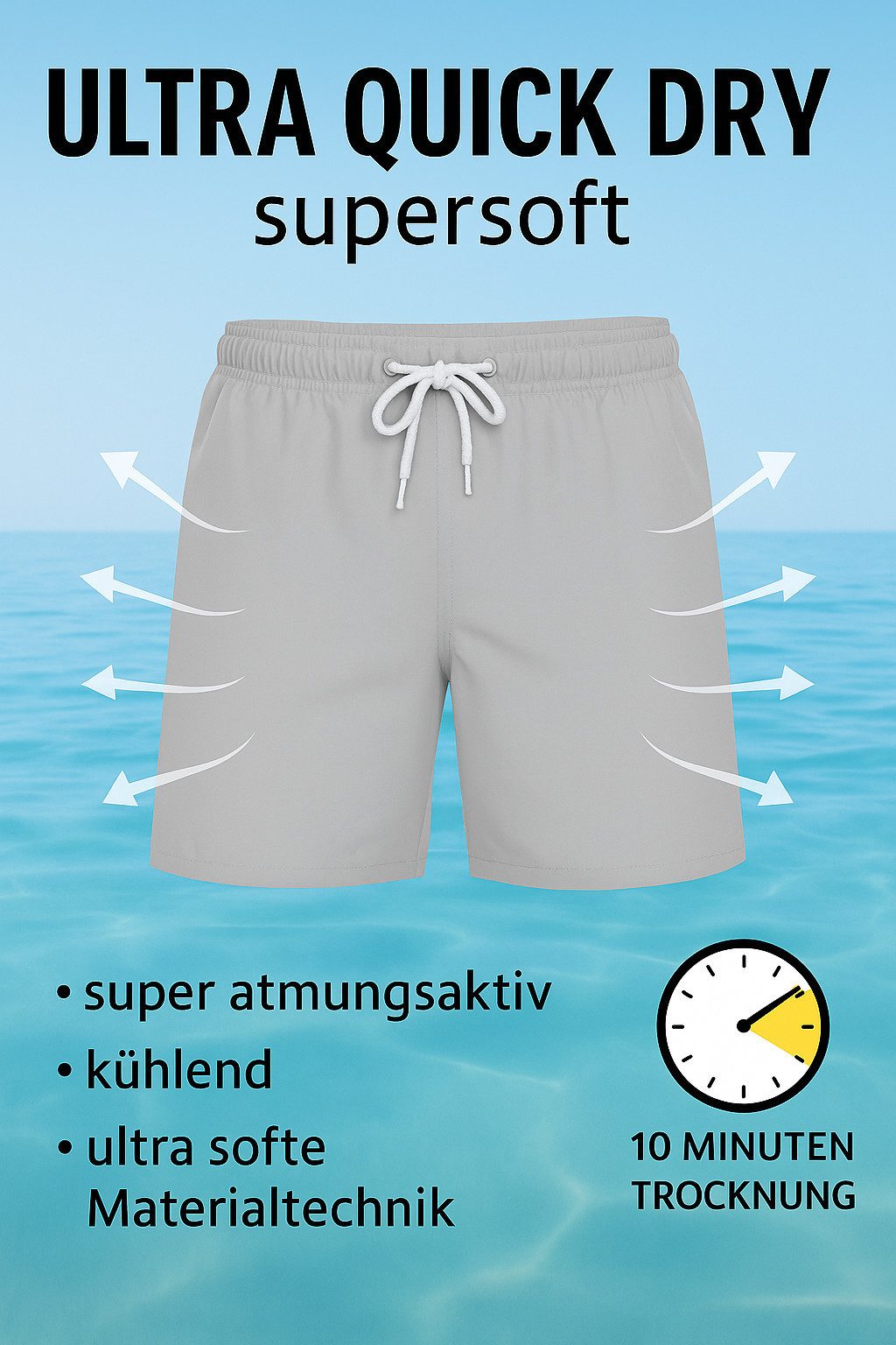 RedBridge Badeshorts Extrem schnelltrocknend – Atmungsaktiv, kühlend & supe günstig online kaufen