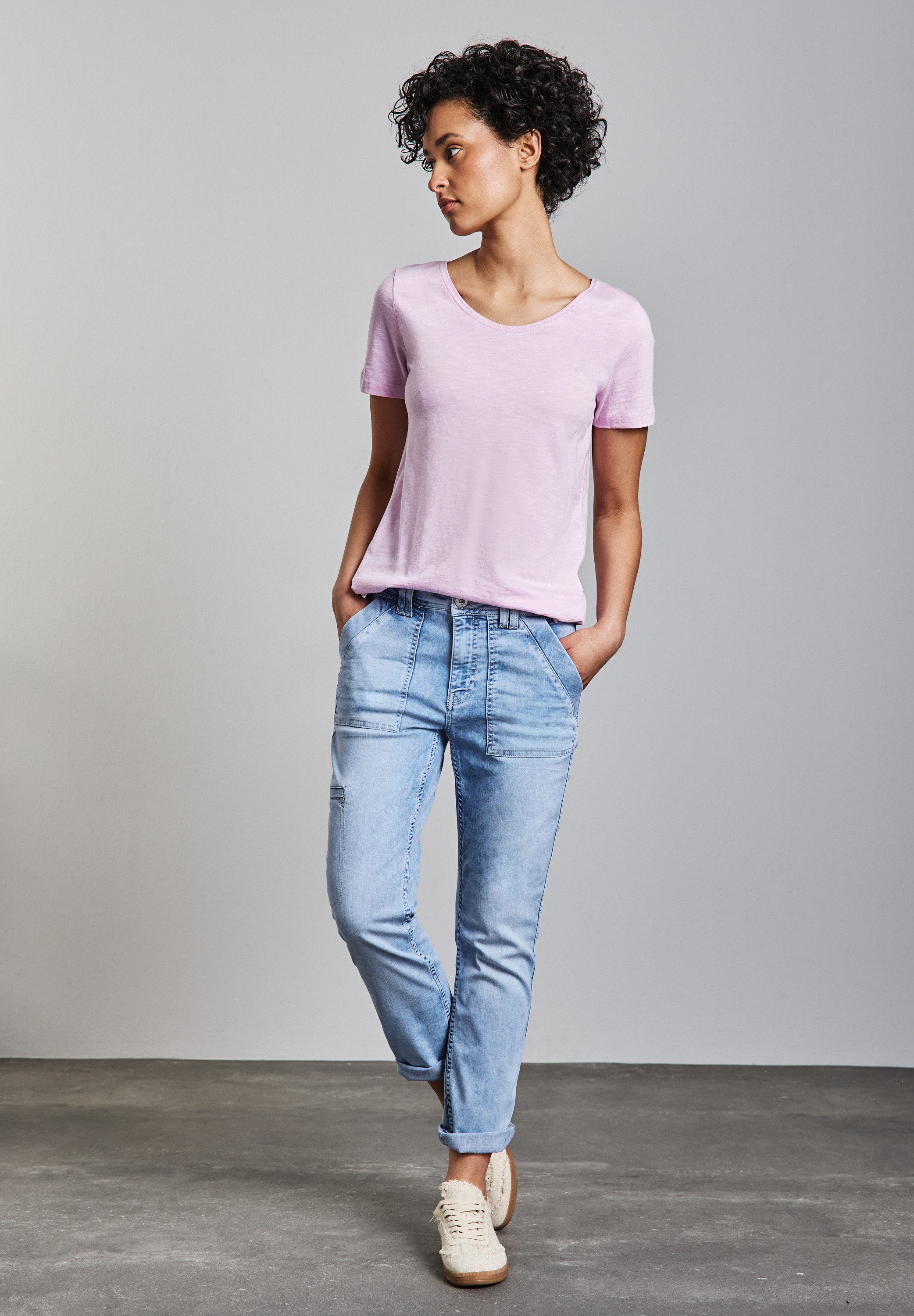 STREET ONE Gerade Jeans Middle Waist