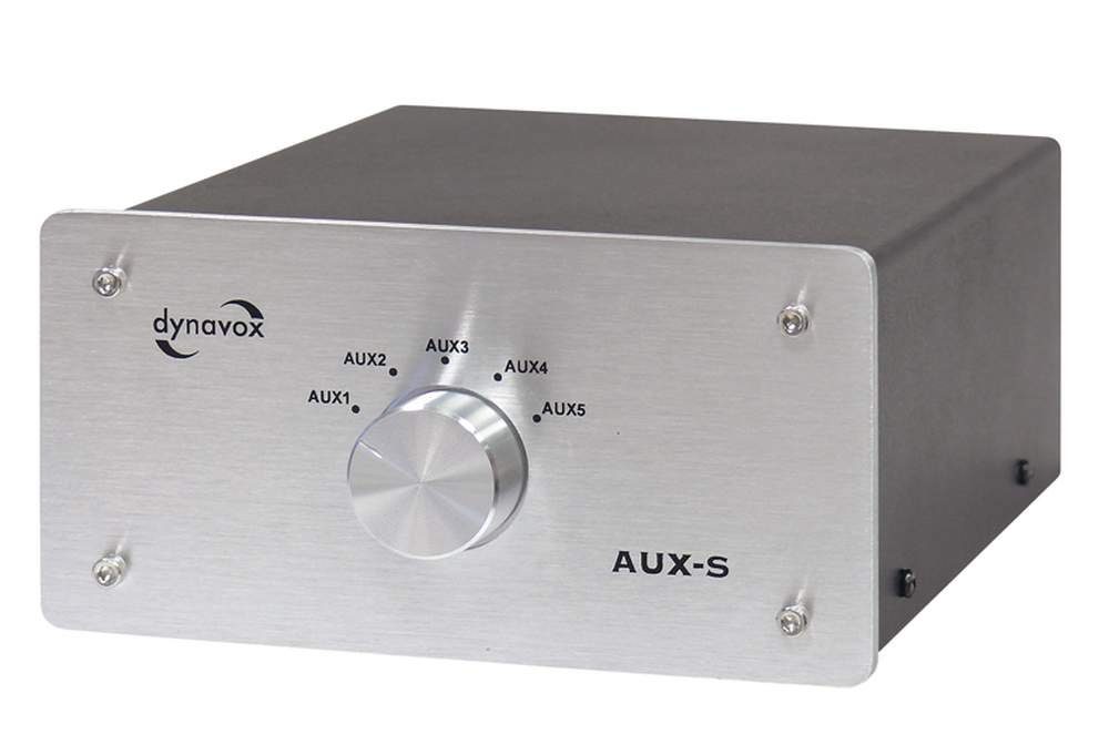 AUX-S Eingangsumschalter silber Audio-Adapter