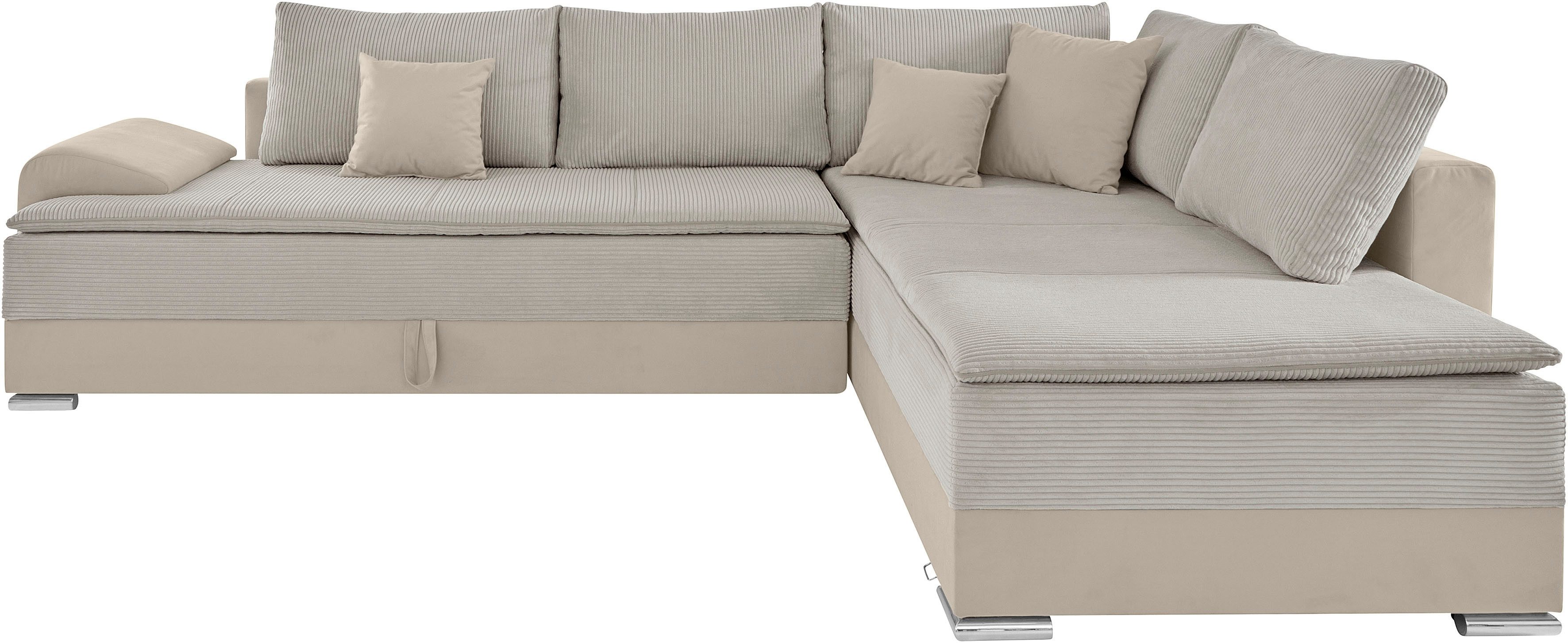 INOSIGN Ecksofa "Boxspringbett Night & Day L-Form mit Dauer-Schlaffunktion günstig online kaufen