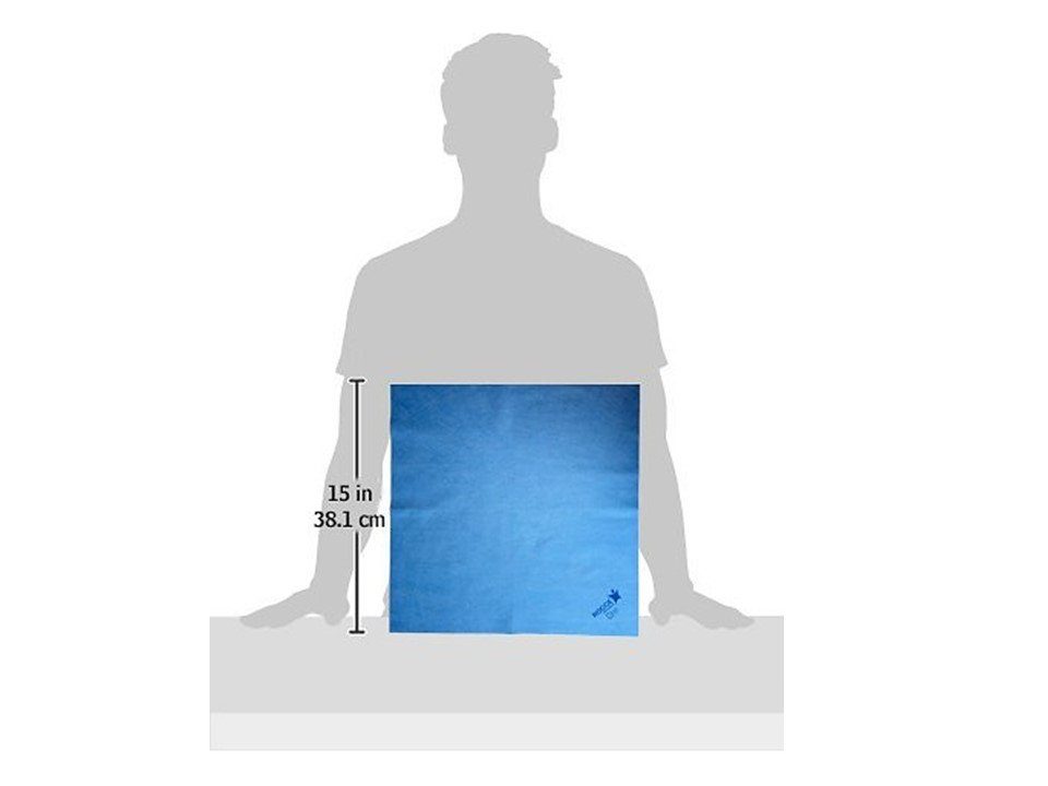 Rogge 5er Pack ROGGE Professional Microfasertücher, 38x40cm Bildschirmreinigungstuch (Set, Spar-Set, 5-tlg., 5x Microfasertücher 38x40cm, blau, Streifenfreie Reinigung dank patentierter Microfaser)