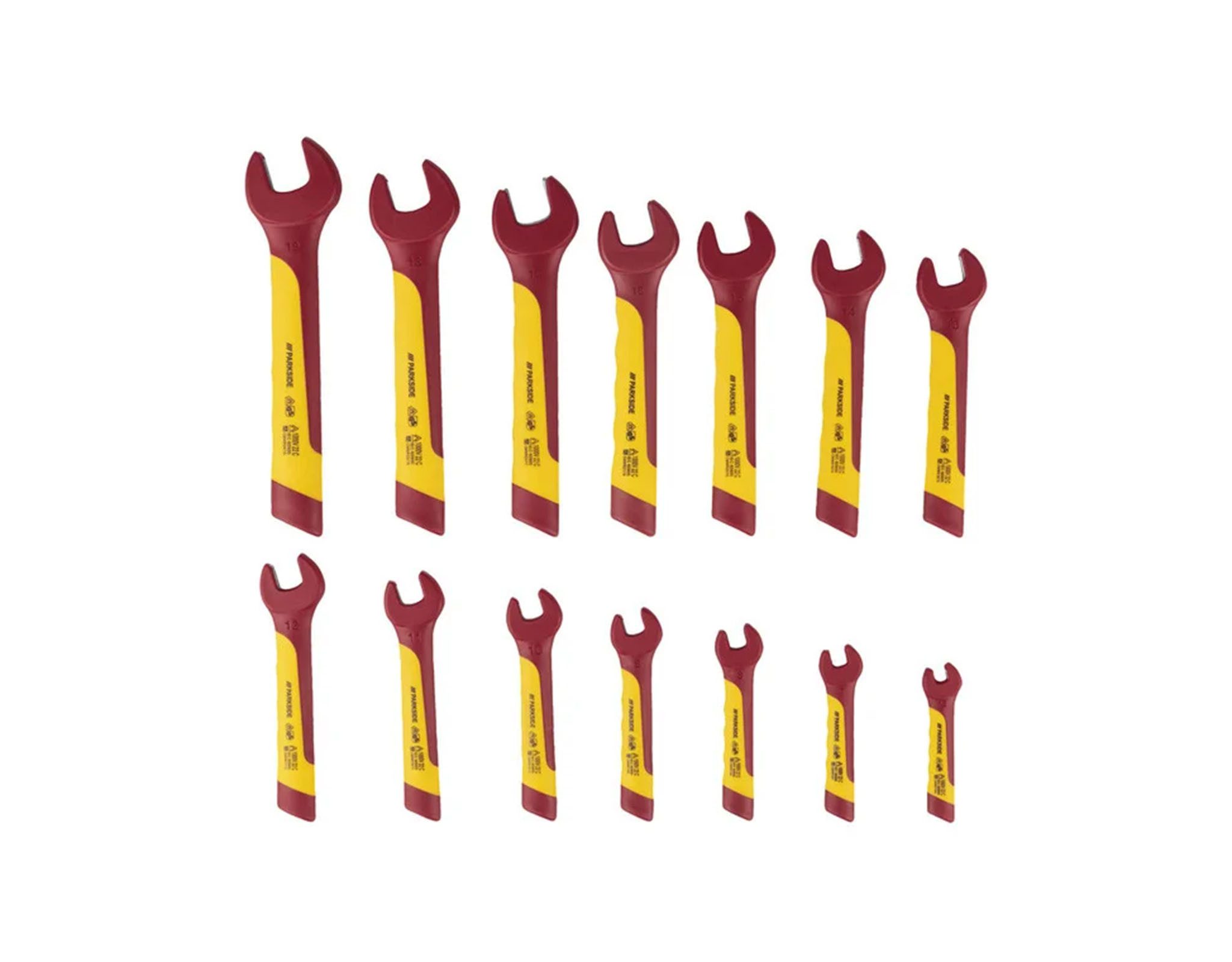 Parkside Gabelschlüssel Einmaul-Gabelschlüsselset Schraubenschlüssel 20-teilig inkl. Koffer (Set, 20-tlg) – Bild 5 von 5