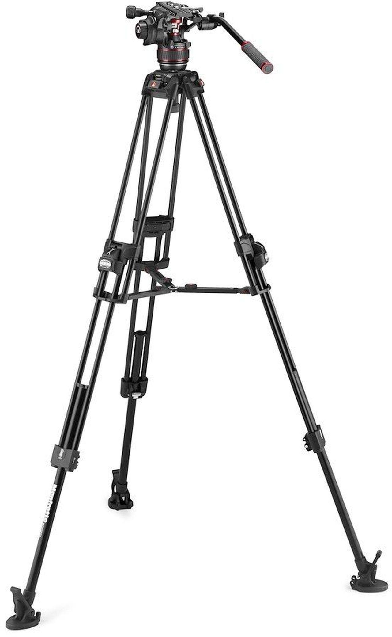 Manfrotto Nitrotech 608 Alu Video-Stativ Stativhalterung