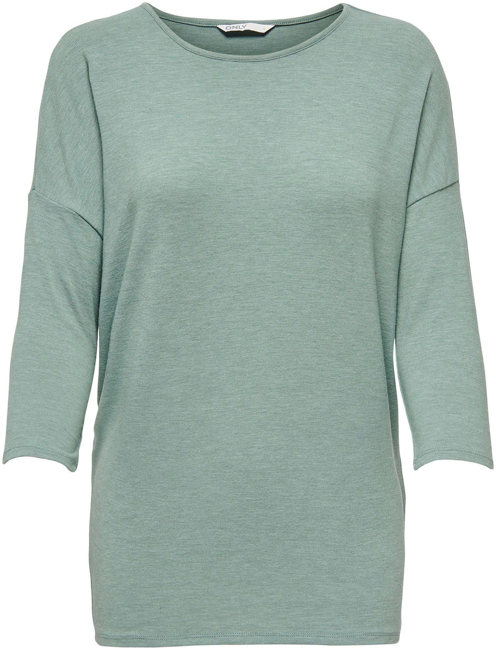 lässiger ONLY 3/4 JRS TOP 3/4-Arm-Shirt ONLGLAMOUR Oversize-Form Chinois NOOS Green in