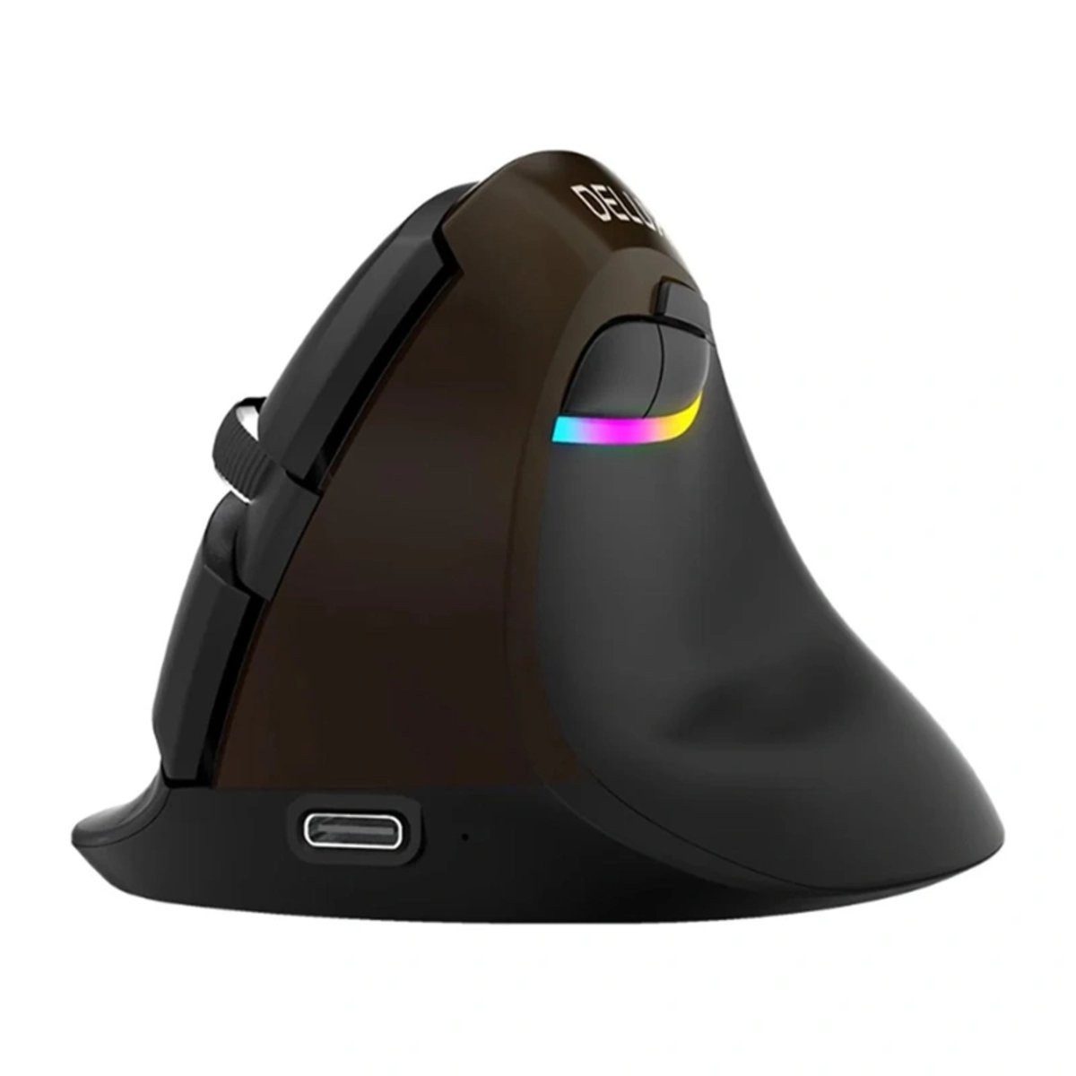 Delux Delux M618Mini Gold Ergonomische Maus (USB / Bluetooth / 2,4 GHz) Bluetooth-Kopfhörer