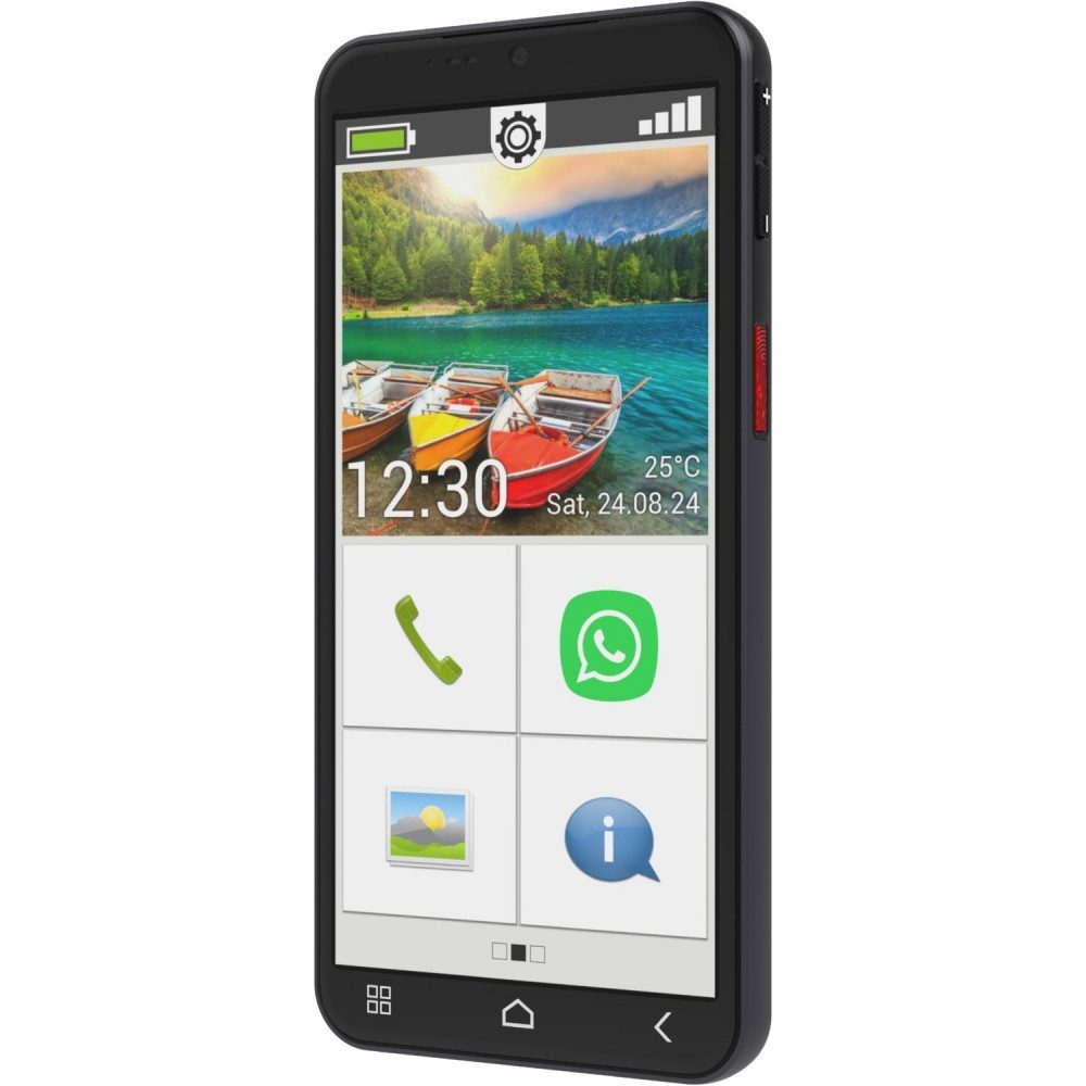 Emporia SMART.6lite 128 GB / 6 GB - Smartphone - schwarz Smartphone (5,45 Zoll)