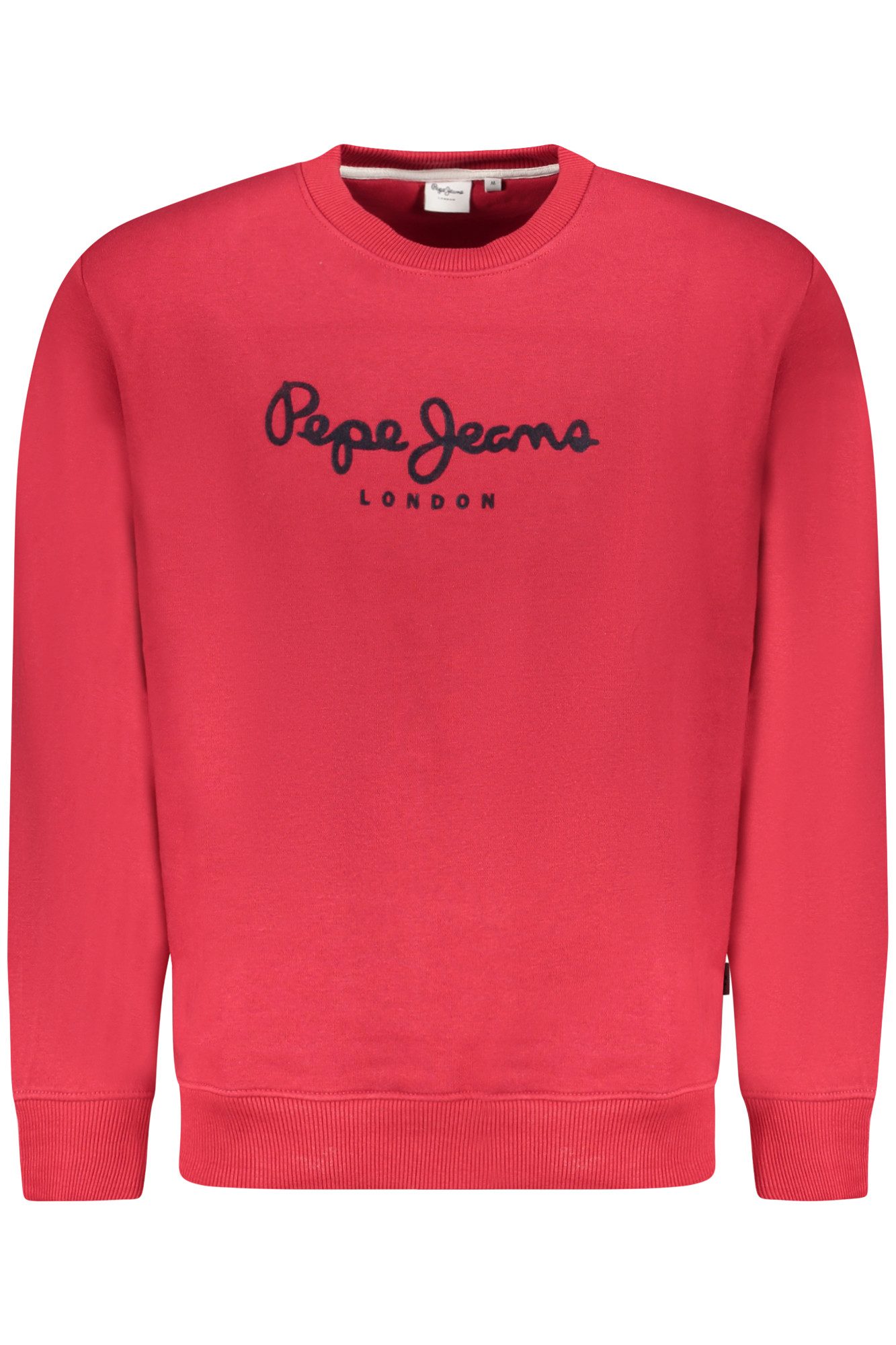 Pepe Jeans Sweatshirt Rotes Herren-Sweatshirt Rundhals aus Bio-Baumwolle
