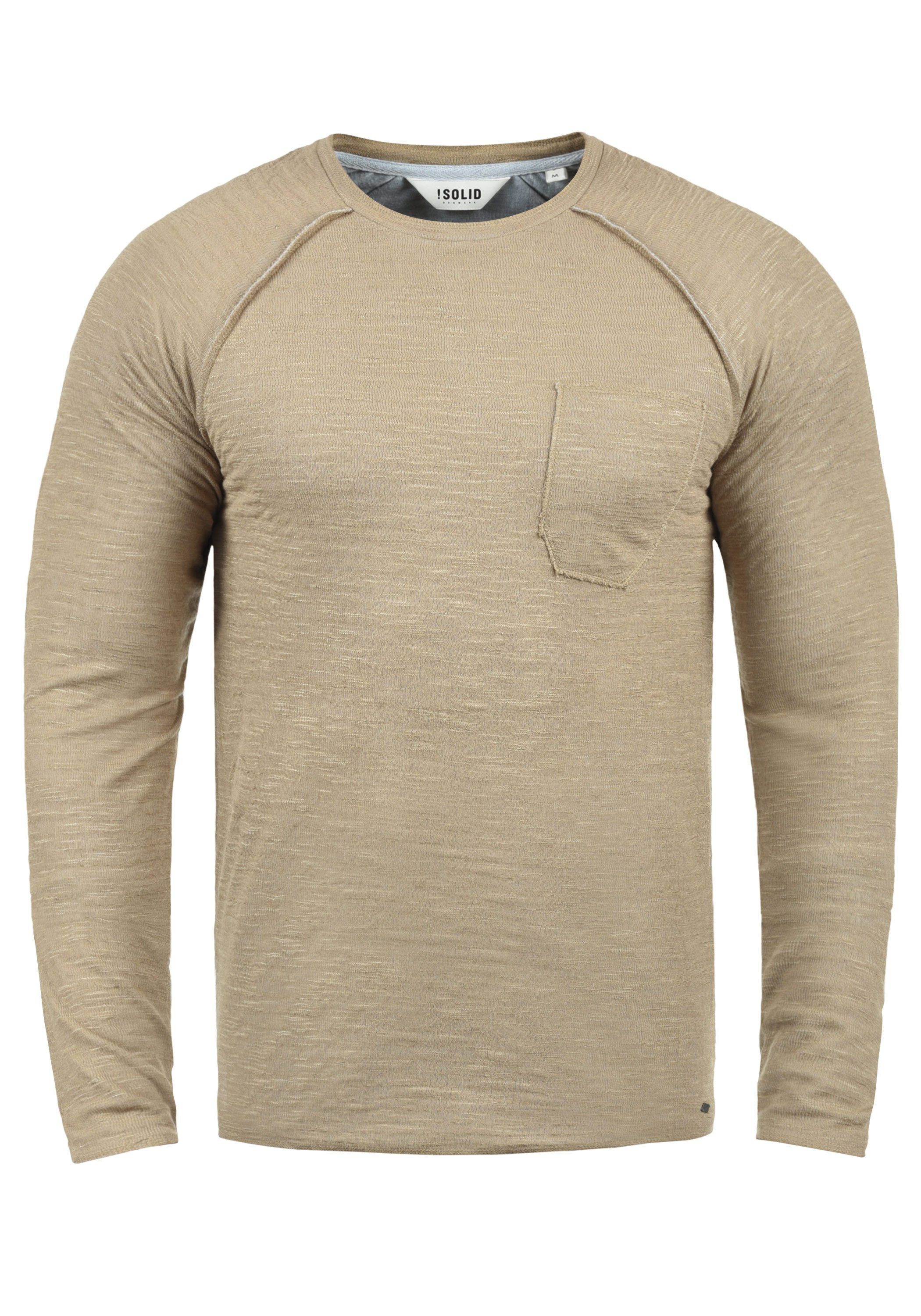 !Solid Sweatshirt SDDon Sweatpullover mit Brusttasche Dune (5409)