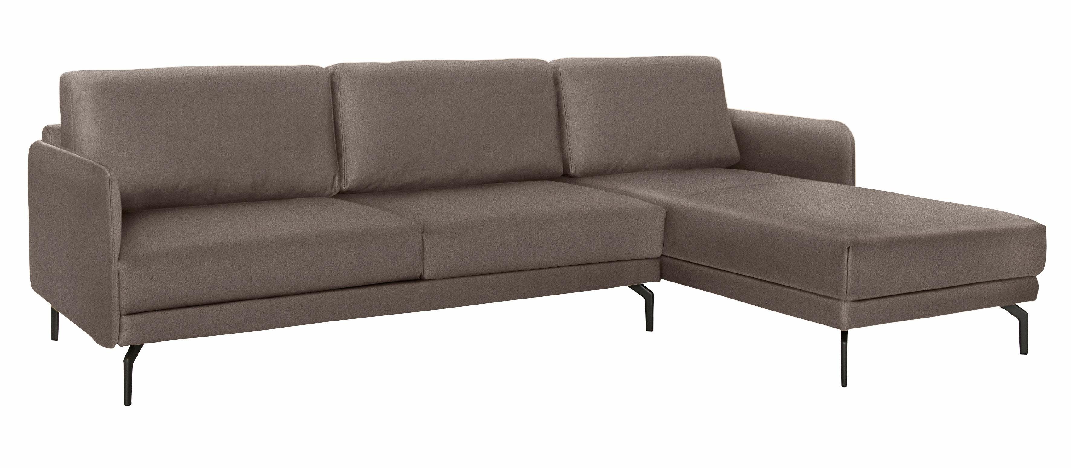 sofa Ecksofa hülsta Umbragrau sehr cm, schmal, 274 Breite Alugussfuß hs.450, Armlehne