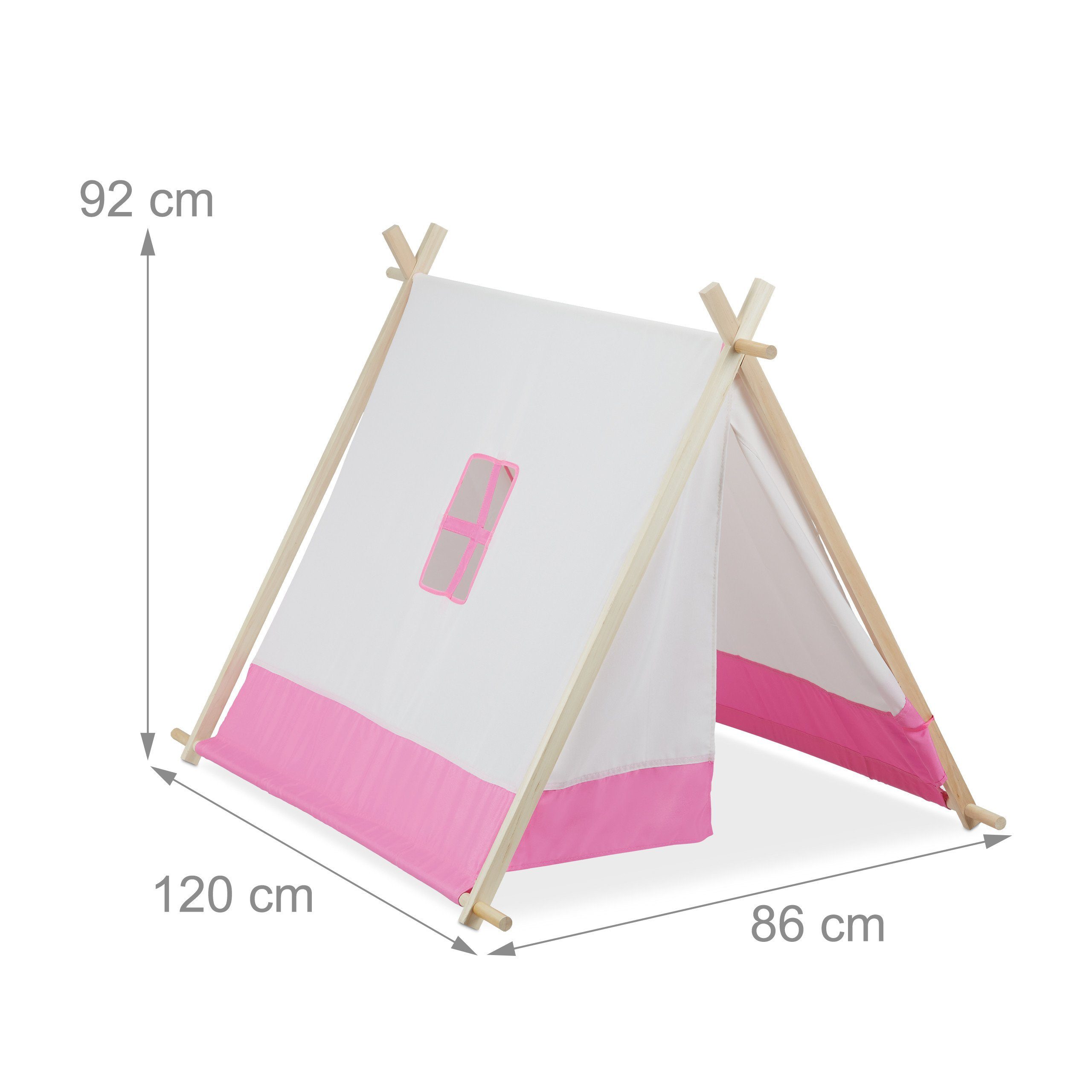 relaxdays Tipi-Zelt für Kinder, Personen: 1 (1 tlg) – Bild 4 von 5