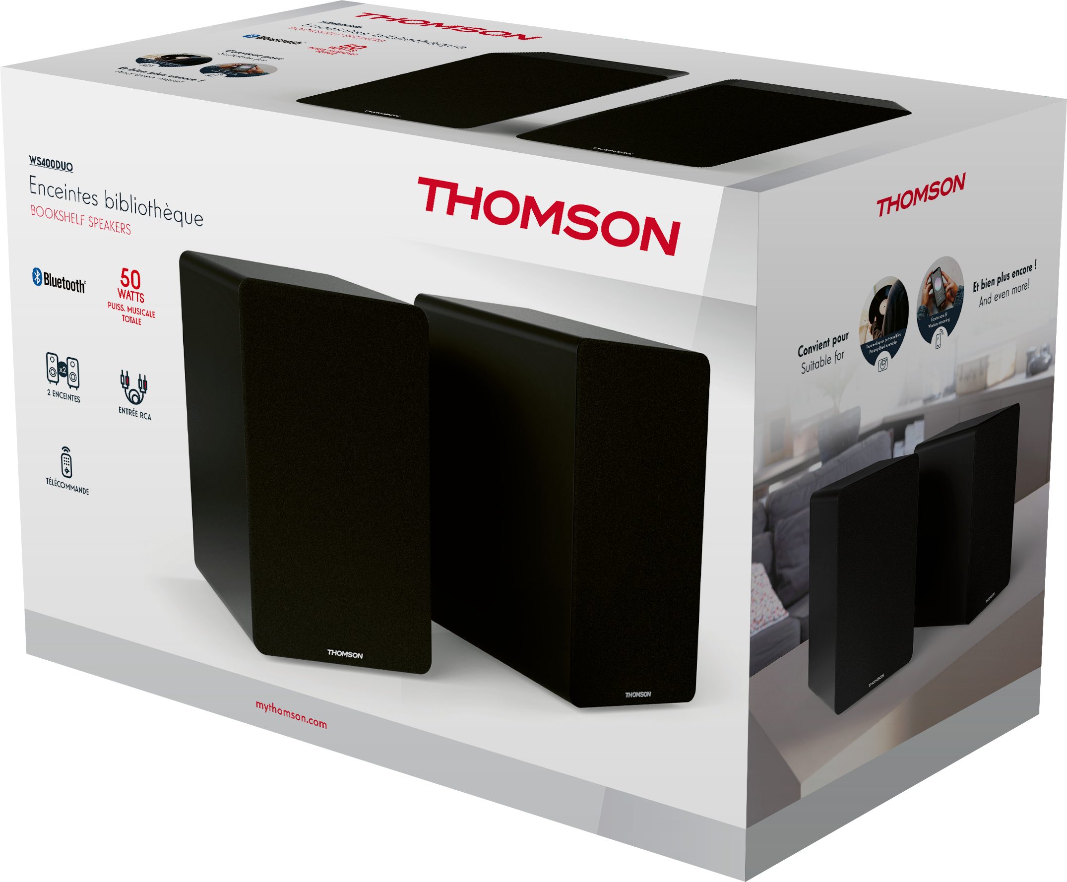 Thomson Thomson Bluetooth-Lautsprecher WS400DUO Bluetooth-Lautsprecher