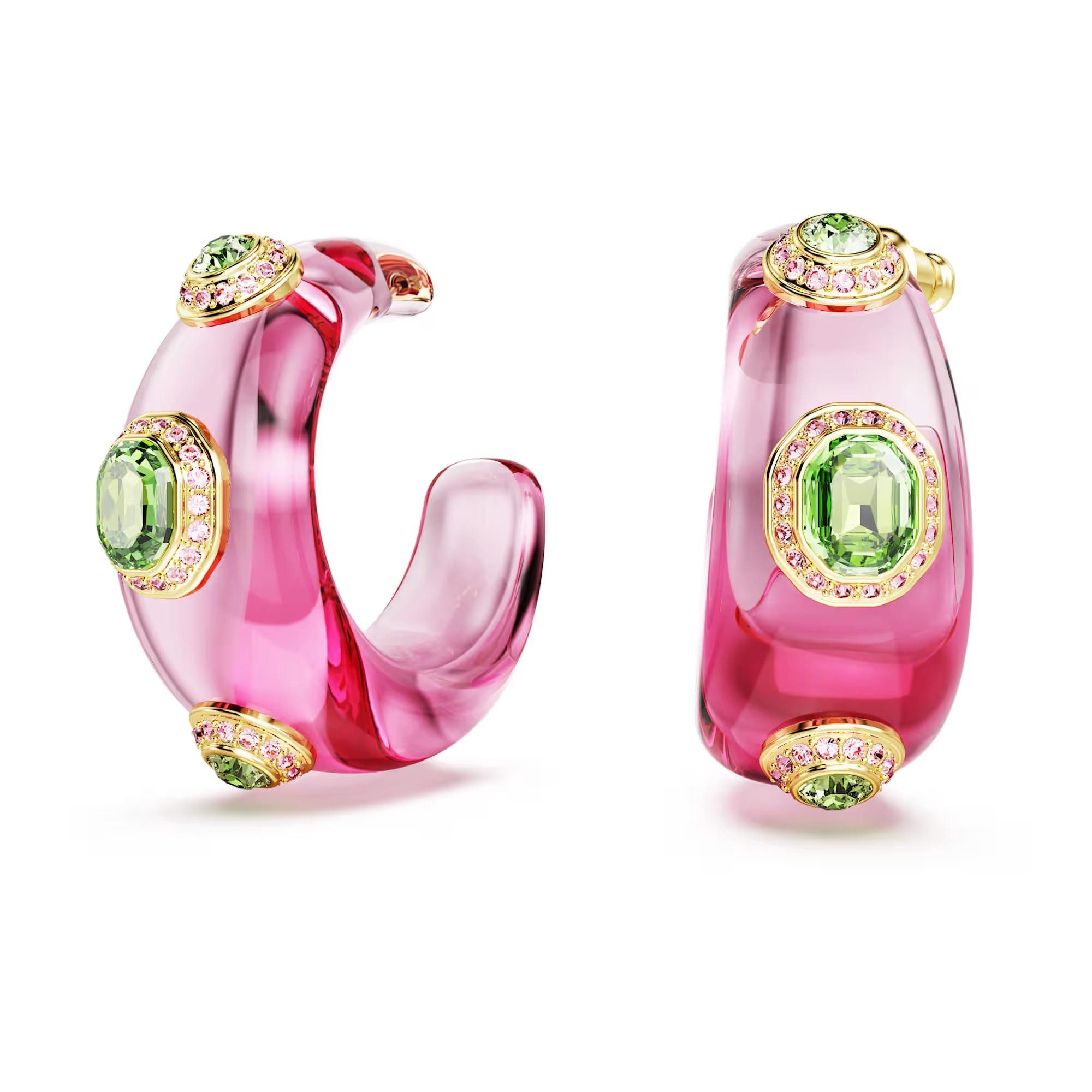 Swarovski Ohrring-Set Swarovski Creolen Dulcis 5719112 Mehrfarbig, Gold pla günstig online kaufen