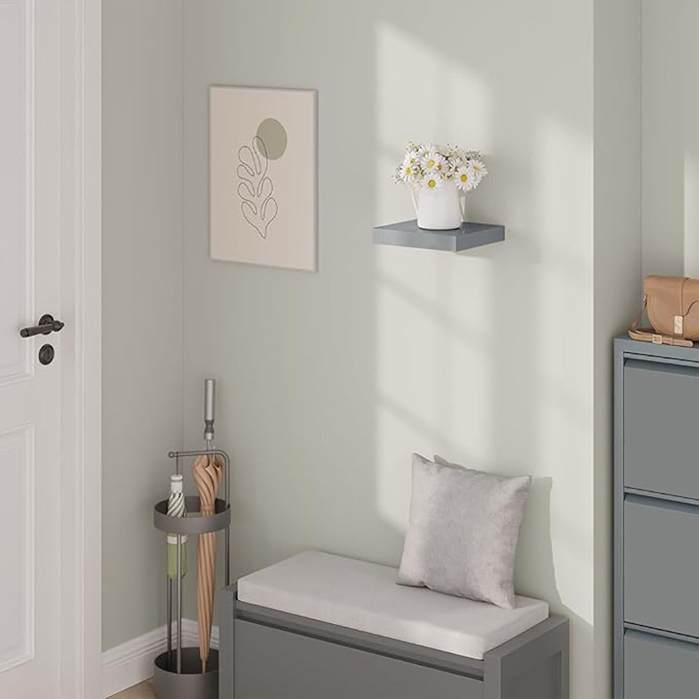 Woltu Wandregal, 1-tlg., hochglänzend Wandboard Schweberegal günstig online kaufen