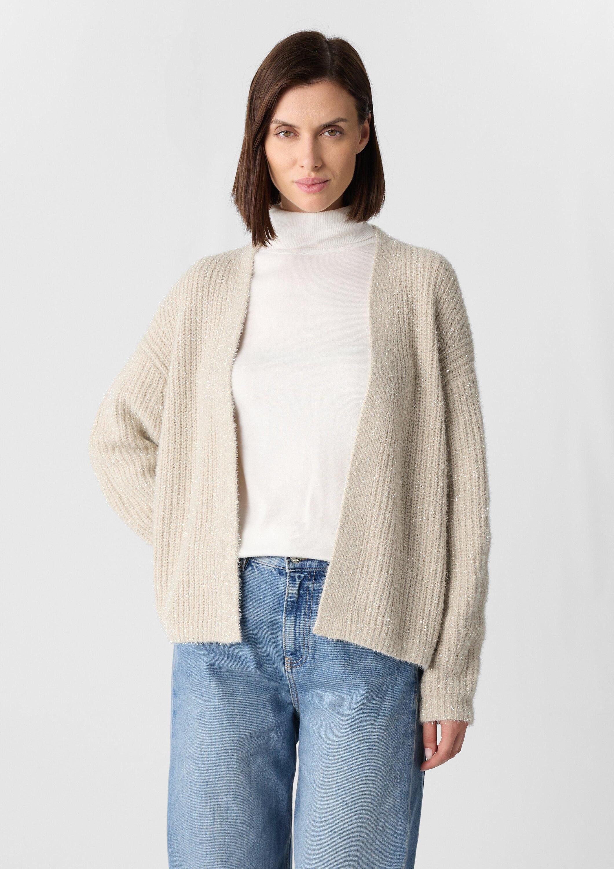 comma Cardigan Strickjacke Weicher Cardigan mit günstig online kaufen